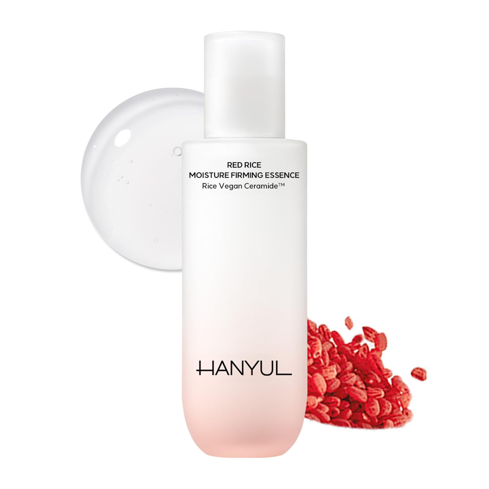 HANYUL Red Rice Moisture Firming Essence - Vegan Ceramide & Collagen Milky Serum for Deep Hydration & Skin Rejuvenation | Korean Glass Skin Care (5.07 fl.oz) | Perfect for Night Routine & Anti-Aging Skincare Regimen