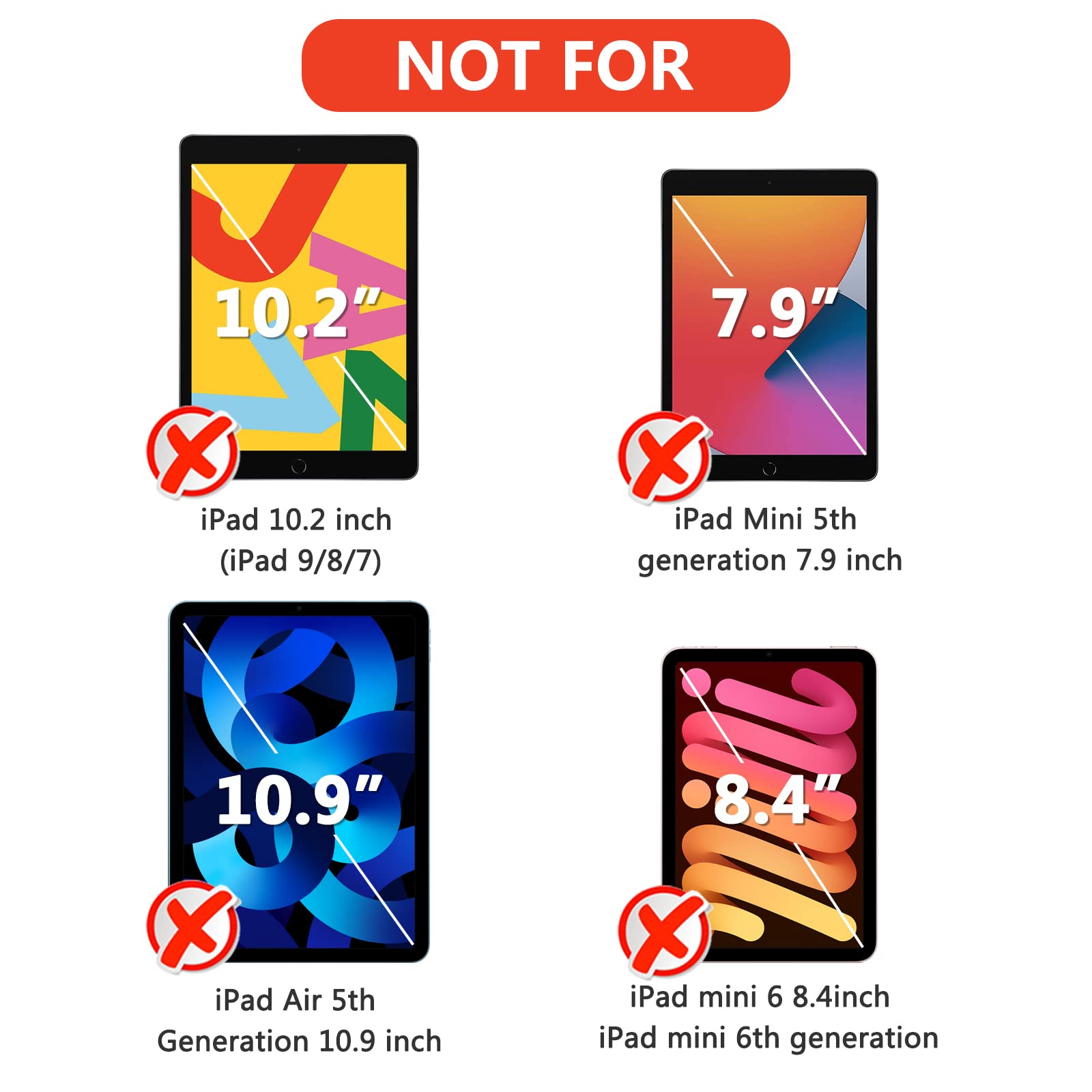SPARIN 2 Pack Tempered Glass Screen Protector for iPad 6th/5th Gen & iPad Air 2 (9.7 Inch) - Apple Pencil Compatible - Anti-Scratch, Bubble-Free Installation - Perfect for Work, Study & Drawing