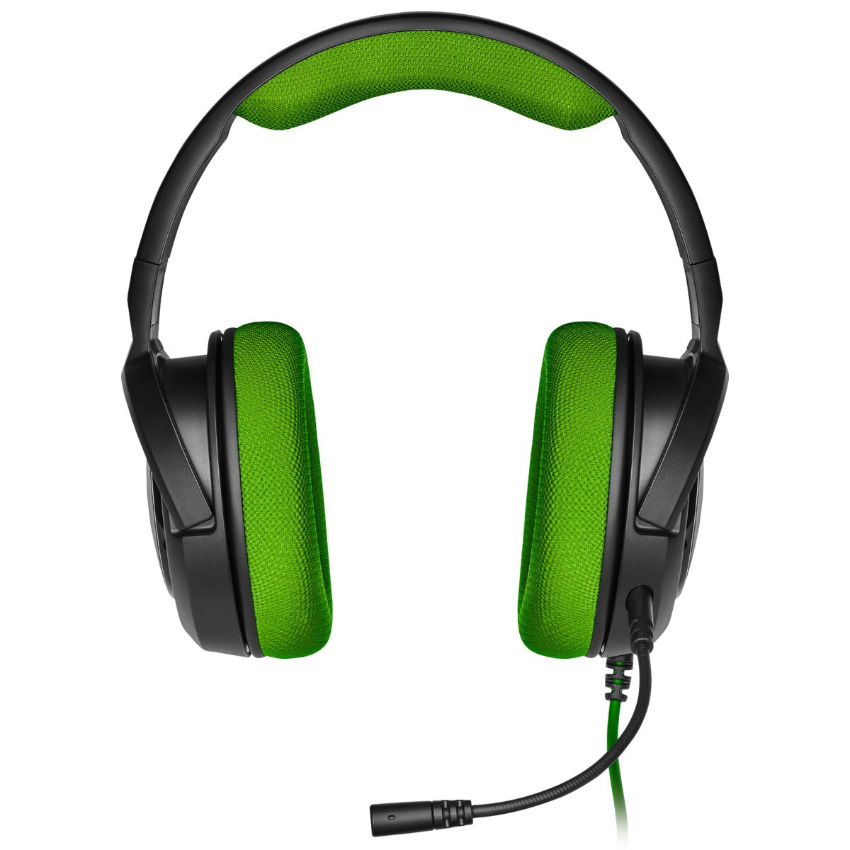 Corsair HS35 Stereo Gaming Headset with Noise Isolation - Green | Comfortable Over-Ear Headphones for PC, PS4, Xbox & Mobile Gaming | Perfect for FPS, Streaming & Online Classes