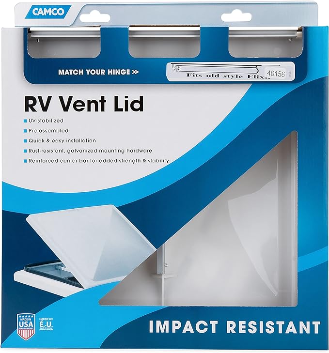 Camco RV Vent Lid Replacement for Pre-1994 Models - Durable RV Roof Vent Cover - Perfect for RV Camping, Travel Trailers & Motorhomes