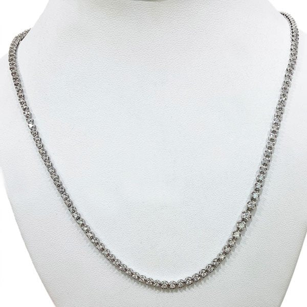 18K White Gold Diamond Necklace for Women - Elegant & Timeless Jewelry Gift for Anniversary, Wedding, Valentine's Day | Perfect for Special Occasions & Evening Events
