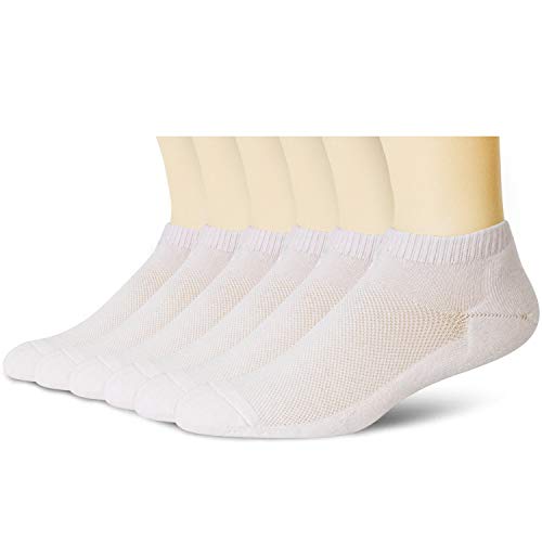 Low Cut/6 Pairs White