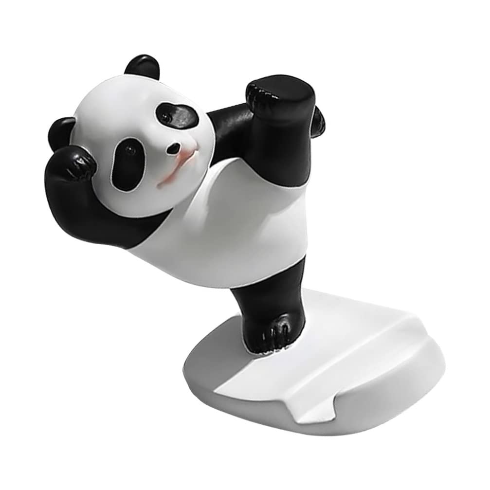 UKCOCO Panda Phone Stand - Resin Holder for Mobile & Tablet - Office, Car, Home Use