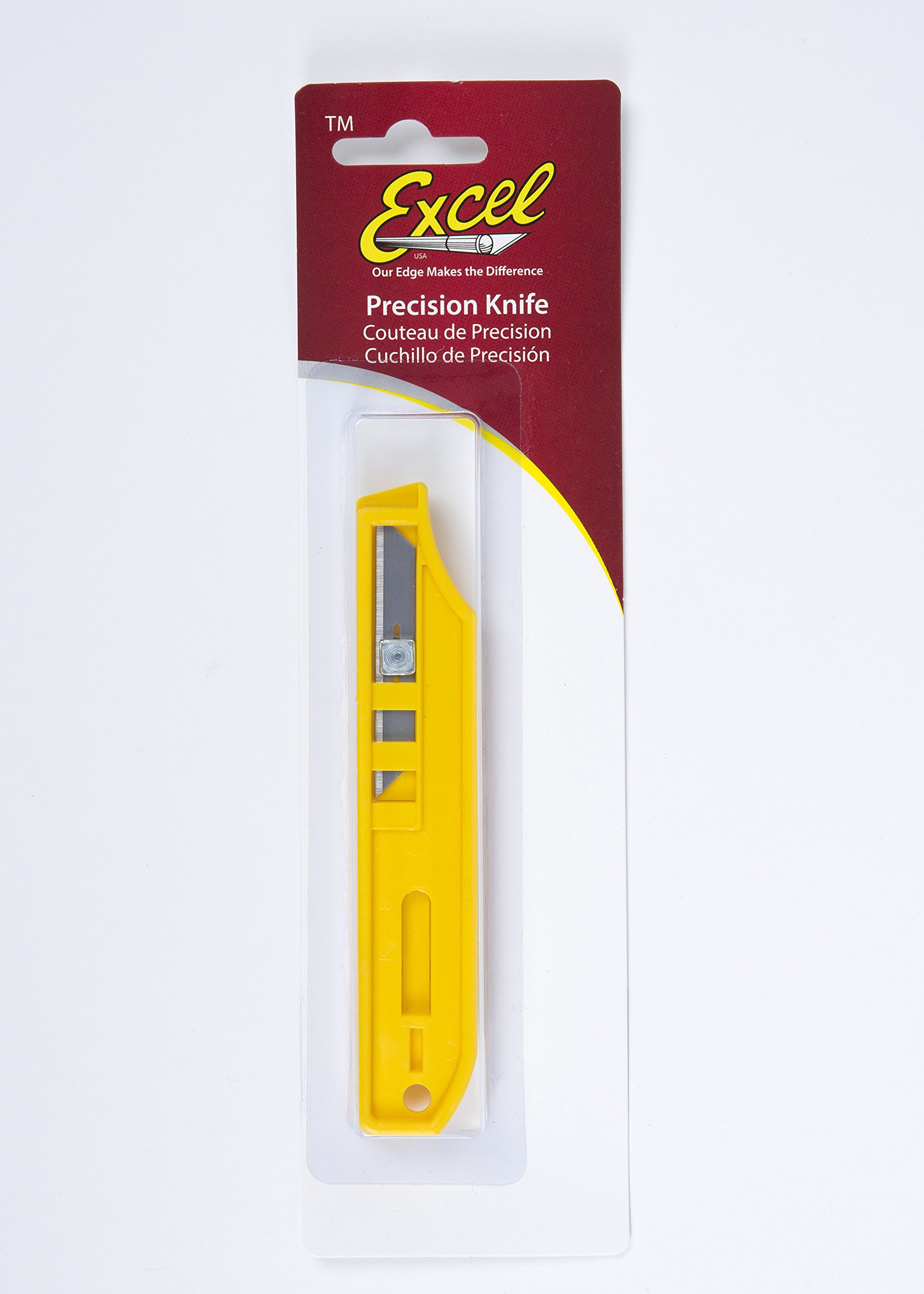 Excel Blades K8 Utility Knife - American Made Light Duty Box Cutter with Retractable Blade for Home, Office & Warehouse Use - Perfect for Opening Packages, Cutting Cardboard & DIY Projects