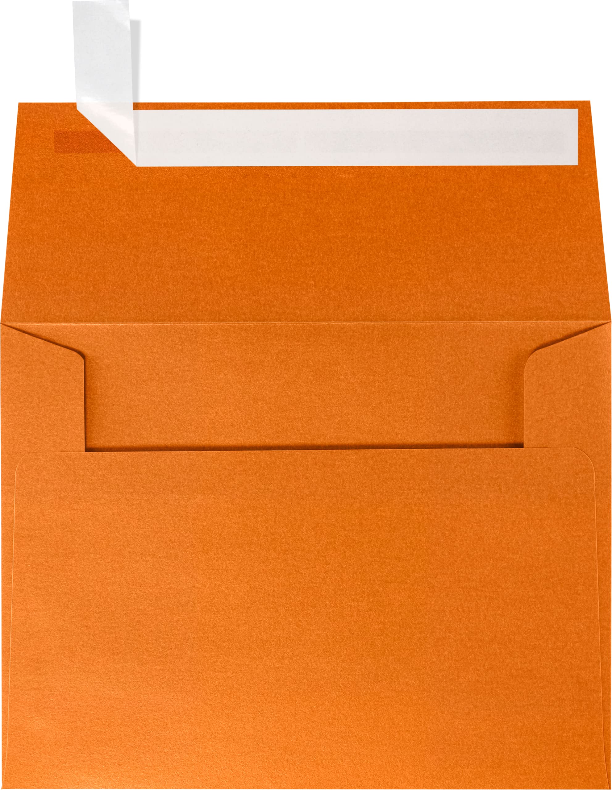 Premium A2 Invitation Envelopes 4 3/8 x 5 3/4 Inches - 500 Pack Flame Orange Metallic Finish for Wedding Invitations, Greeting Cards & Business Correspondence