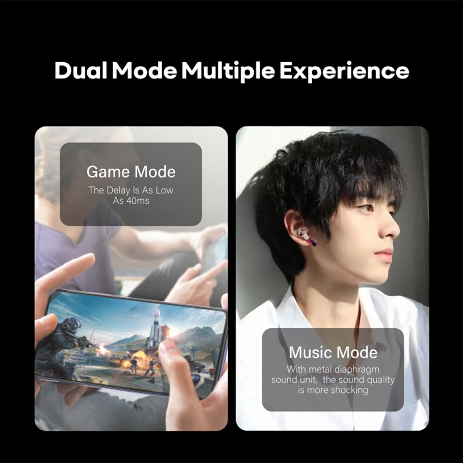 Sabbat M200 Bluetooth 5.3 Wireless Earbuds with Heavy Bass, Active Noise Cancellation & Hi-Fi Stereo Sound - True Wireless Earphones for Gym, Running & Travel (Blooming Color)