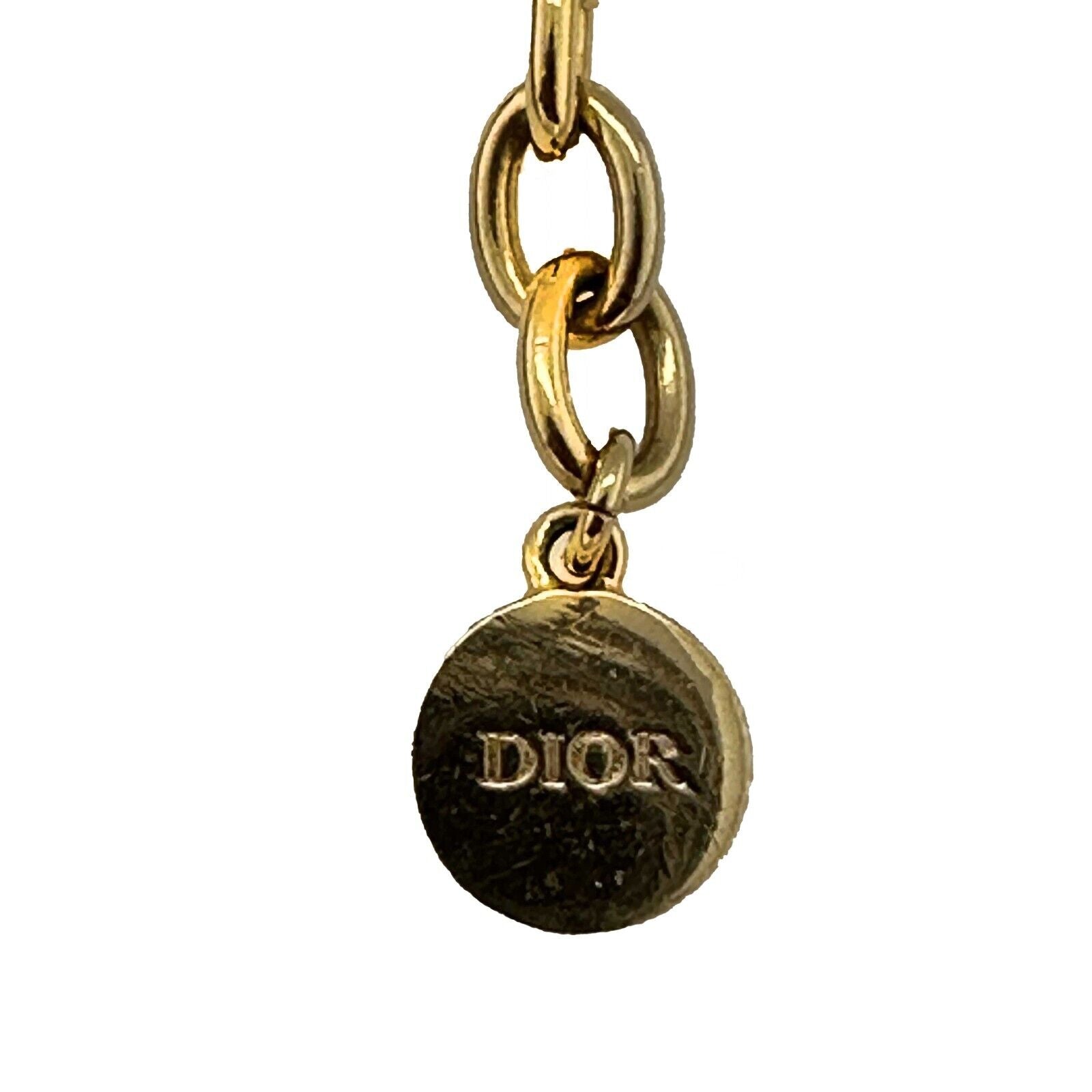 Christian Dior Danseuse Étoile Gold Choker Necklace - Luxury CD Pendant Jewelry for Women, Perfect for Parties, Weddings & Special Occasions