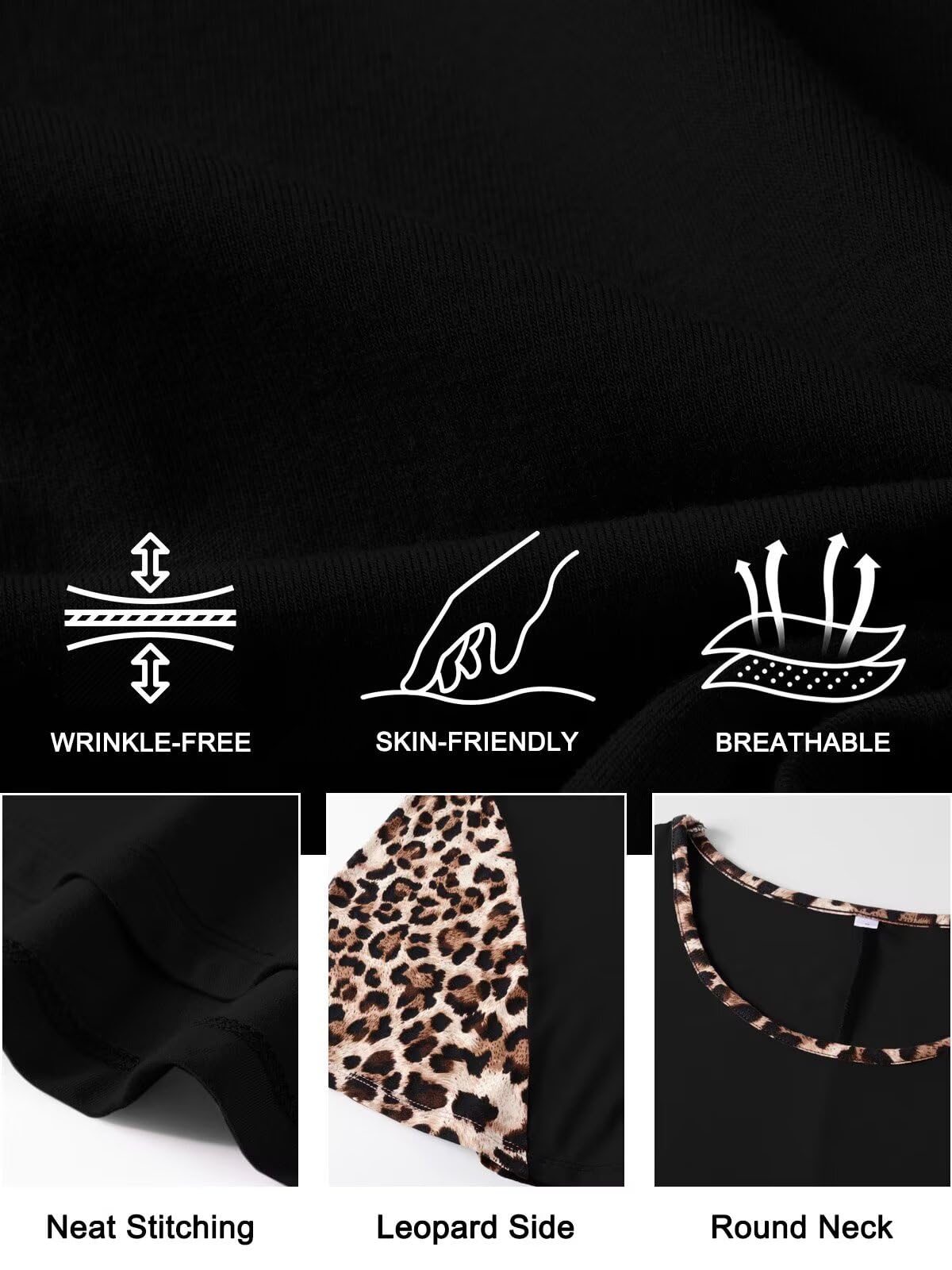 LARACE Women's Plus Size Leopard Print Short Sleeve Tunic Top - Trendy 2025 Spring Summer Fashion Blouse for Casual Wear, Office & Date Night Outfits