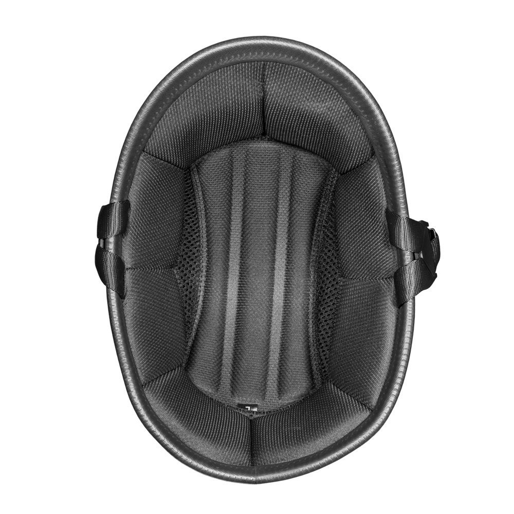 Daytona Carbon Fiber Motorcycle Half Helmet - Lightweight Retro Skull Cap with Breathable Liner & Head Wrap - Perfect for Cruiser Riders & Vintage Bike Enthusiasts