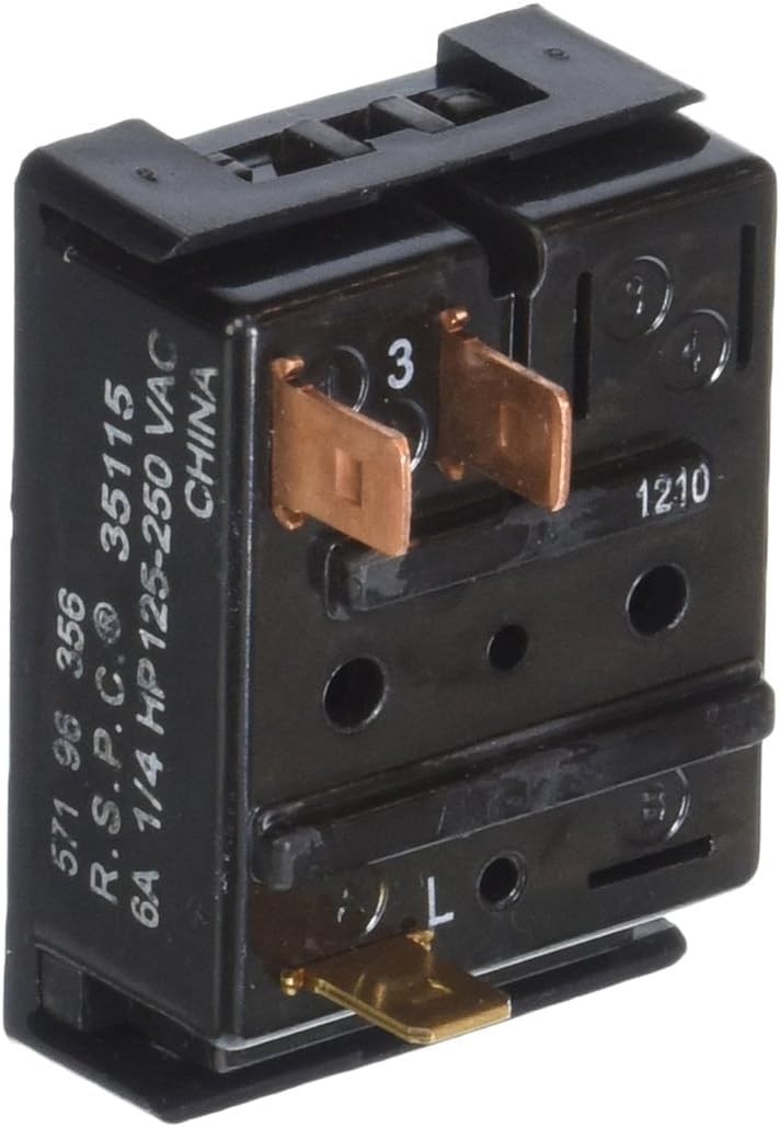 Allstar Appliance Parts 35115 AA Dryer Temperature Switch Replacement - Compatible with Major Dryer Brands (Black) - Perfect for DIY Home Appliance Repair & Laundry Room Maintenance