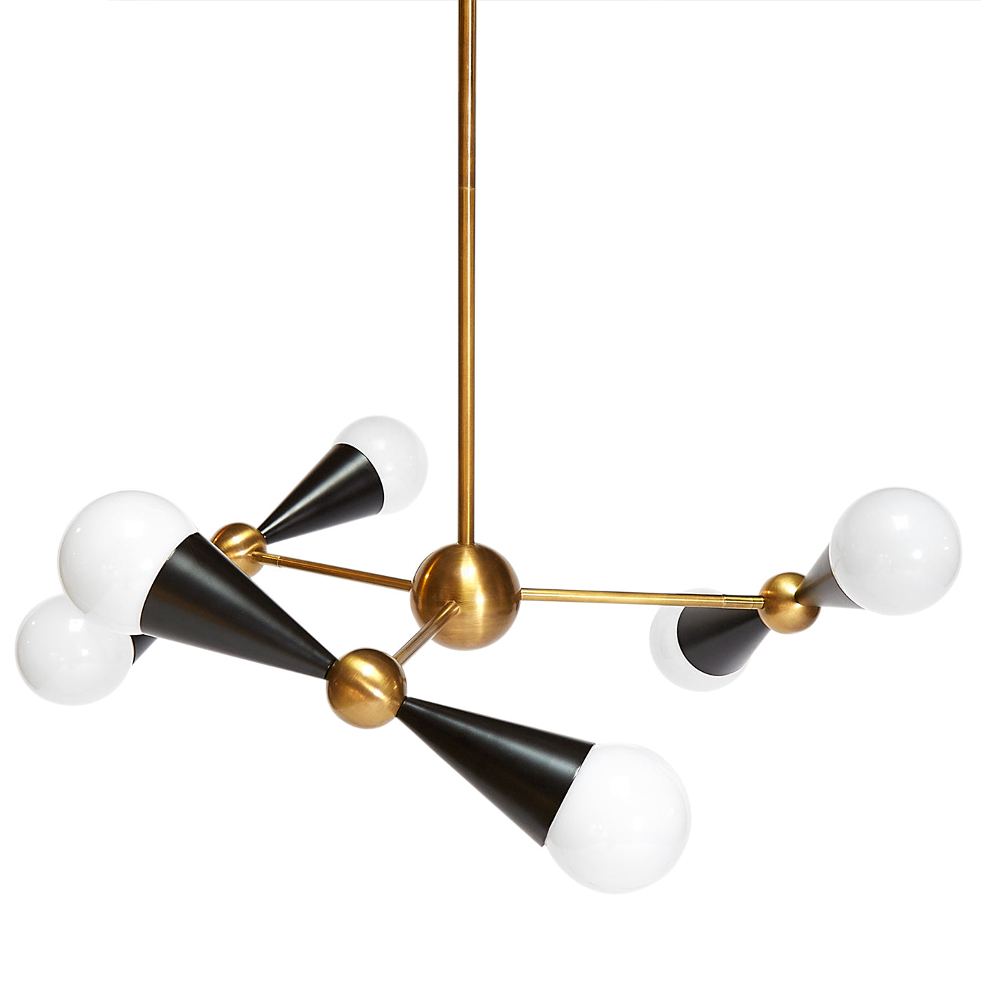 Caracas Six Light Chandelier - Modern Crystal Ceiling Light Fixture for Dining Room, Living Room & Bedroom | Elegant Lighting Decor for Home & Office