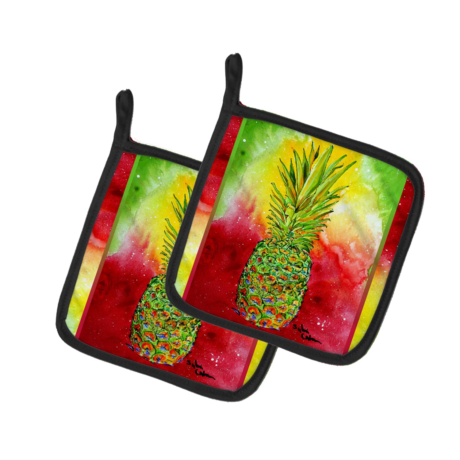 Heat Resistant Pineapple Pot Holders Set of 2 - 7.5