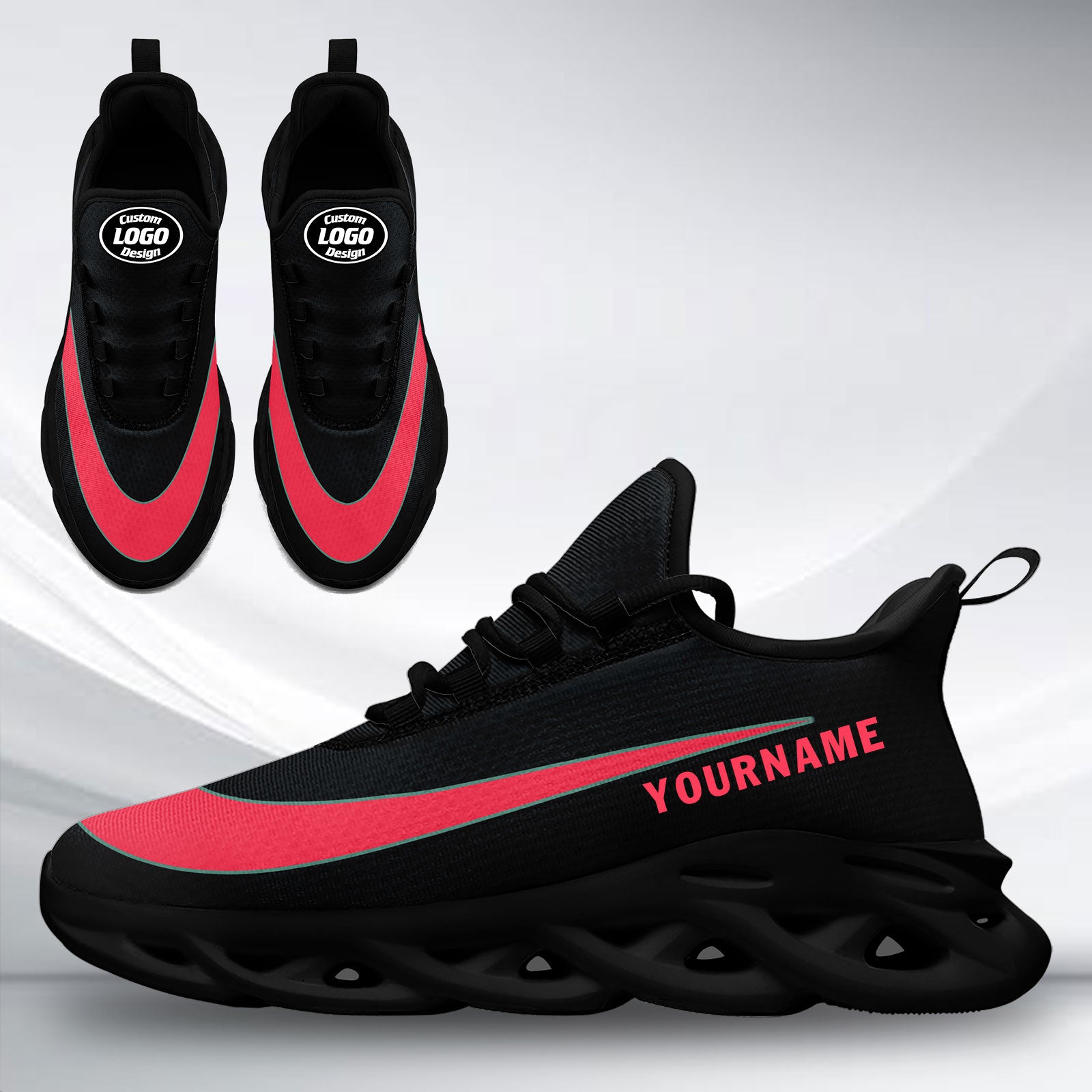 Custom Maxsoul Personalized Sneakers - Breathable Lightweight Running Shoes for Men & Women | Perfect for Gym Workouts, Jogging & Casual Wear (Model FN003 E020109)
