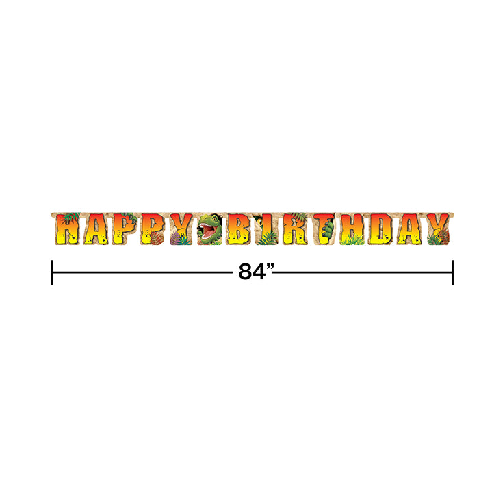 12-Piece Bulk Dino Blast Party Banners - Dinosaur Theme Birthday Decorations for Kids, Classroom, Baby Shower & Jurassic Themed Events