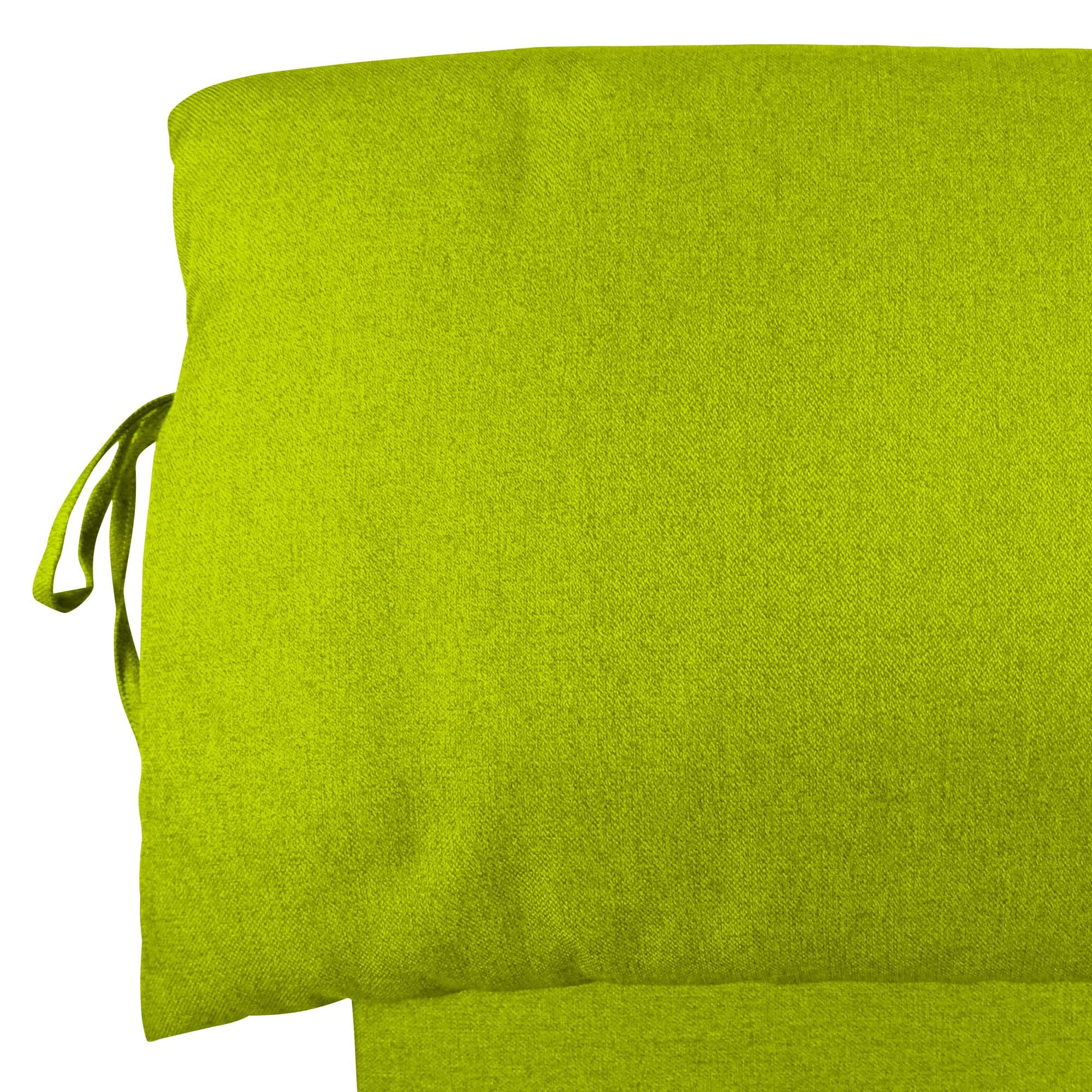 Baldiflex Single Bed with Storage - Licia Soft Synthetic Leather, Slatted Base for Single Mattress, 180 x 190 cm, Padded Thin Headboard, Apple Green - Perfect for Small Bedrooms, Guest Rooms & Studio Apartments