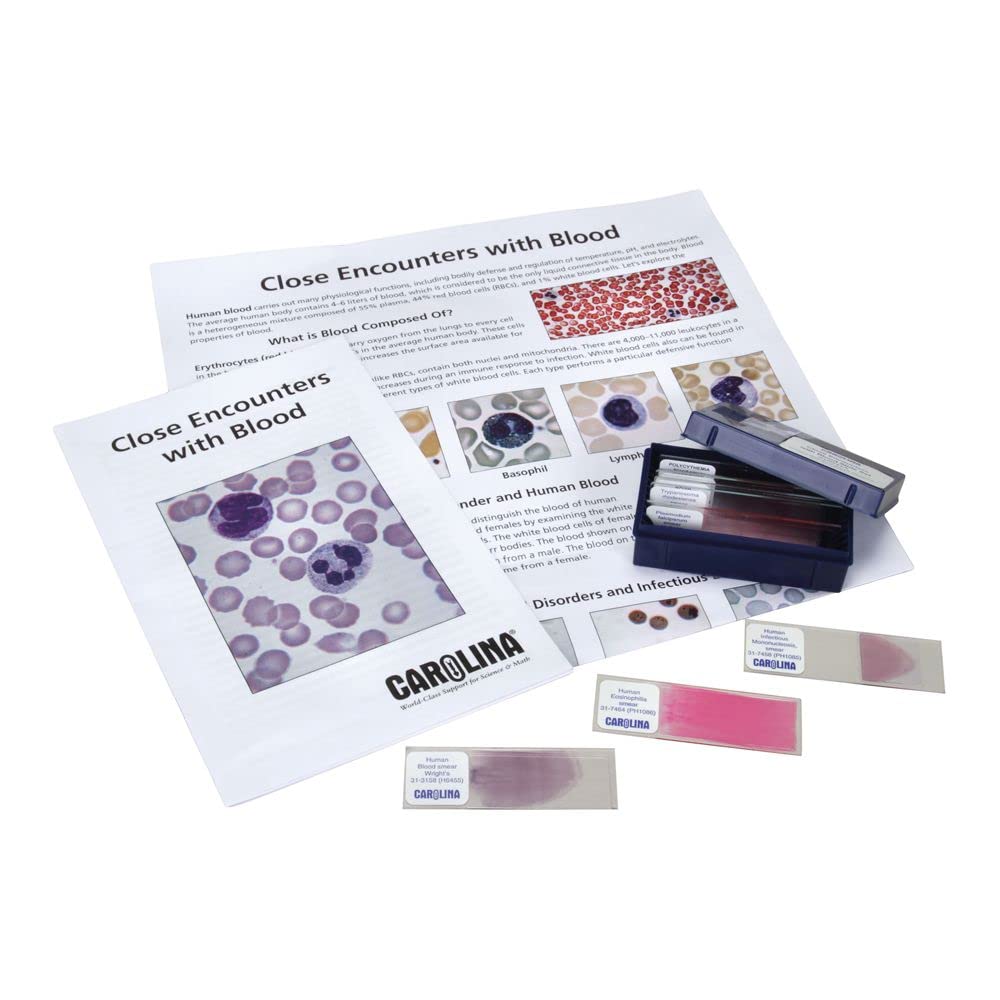 Close Encounters With Blood Microscope Slide Set - High-Quality Pathology Slides for Medical Education & Research | Perfect for Students, Teachers & Lab Professionals