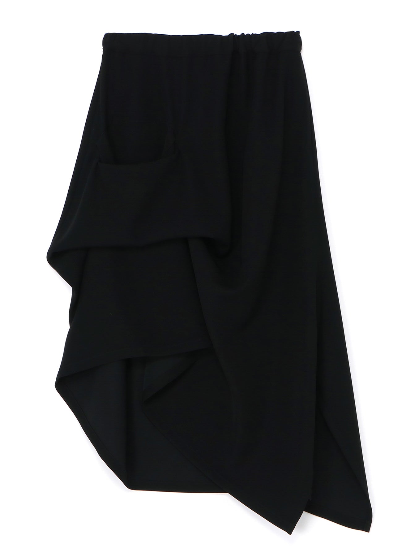 Double Layer Satin A-Line Skirt with Asymmetrical Hem - Elegant Women's Midi Skirt for Party, Date Night & Special Occasions