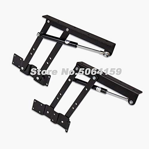 2Pcs Cabinet Hinges - Folding Spring Lift Up Table Hinge Mechanism for Furniture, Coffee & Computer Tables | Durable Hardware for Shelf & Rack Installation | Perfect for Home Office & Living Room Organization