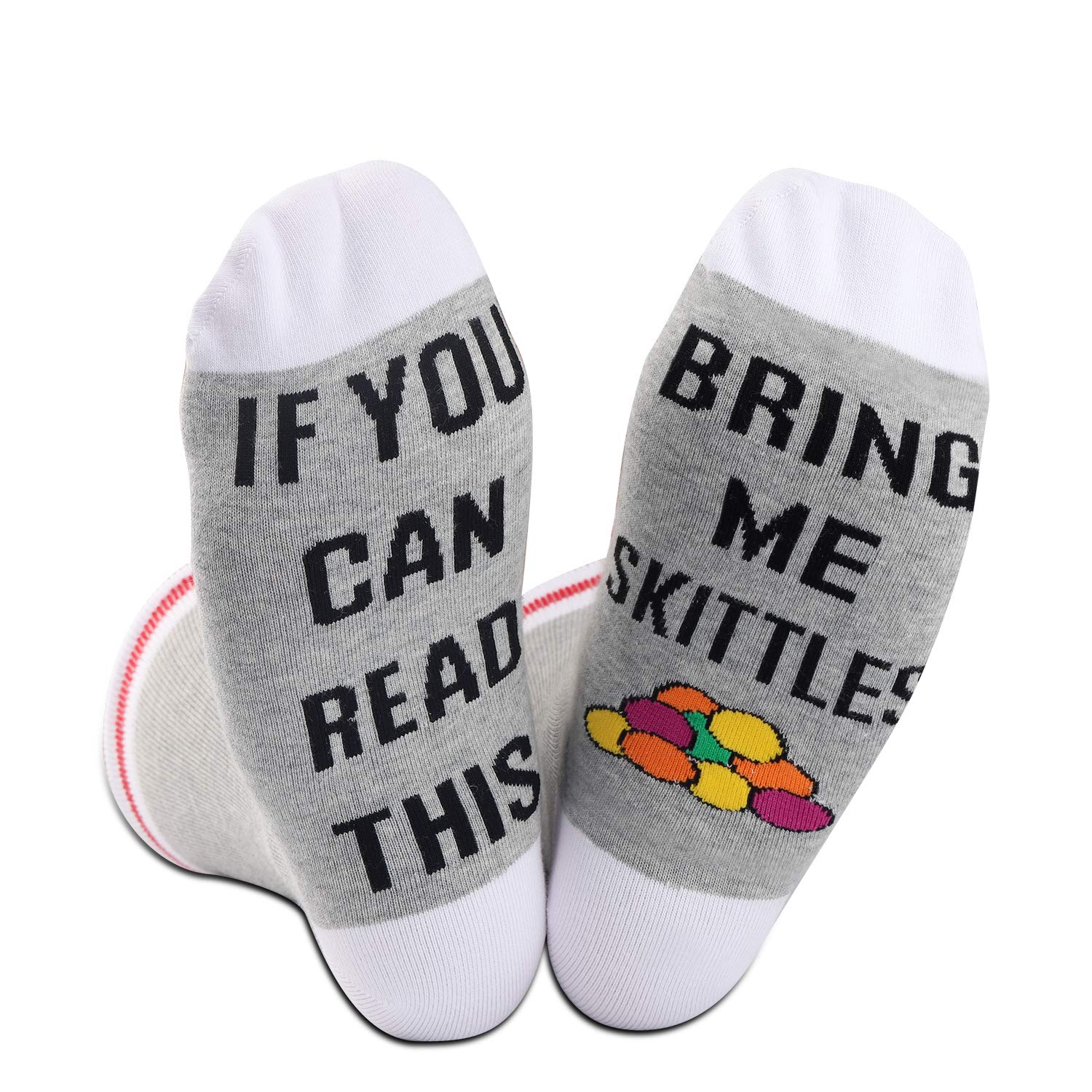 2 Pairs Funny Snack Lover Socks - Cute Novelty Foodie Gift with 'Bring Me A Snack' Text - Perfect for Christmas, Birthday & Office Gifts for Women & Men Who Love Snacks