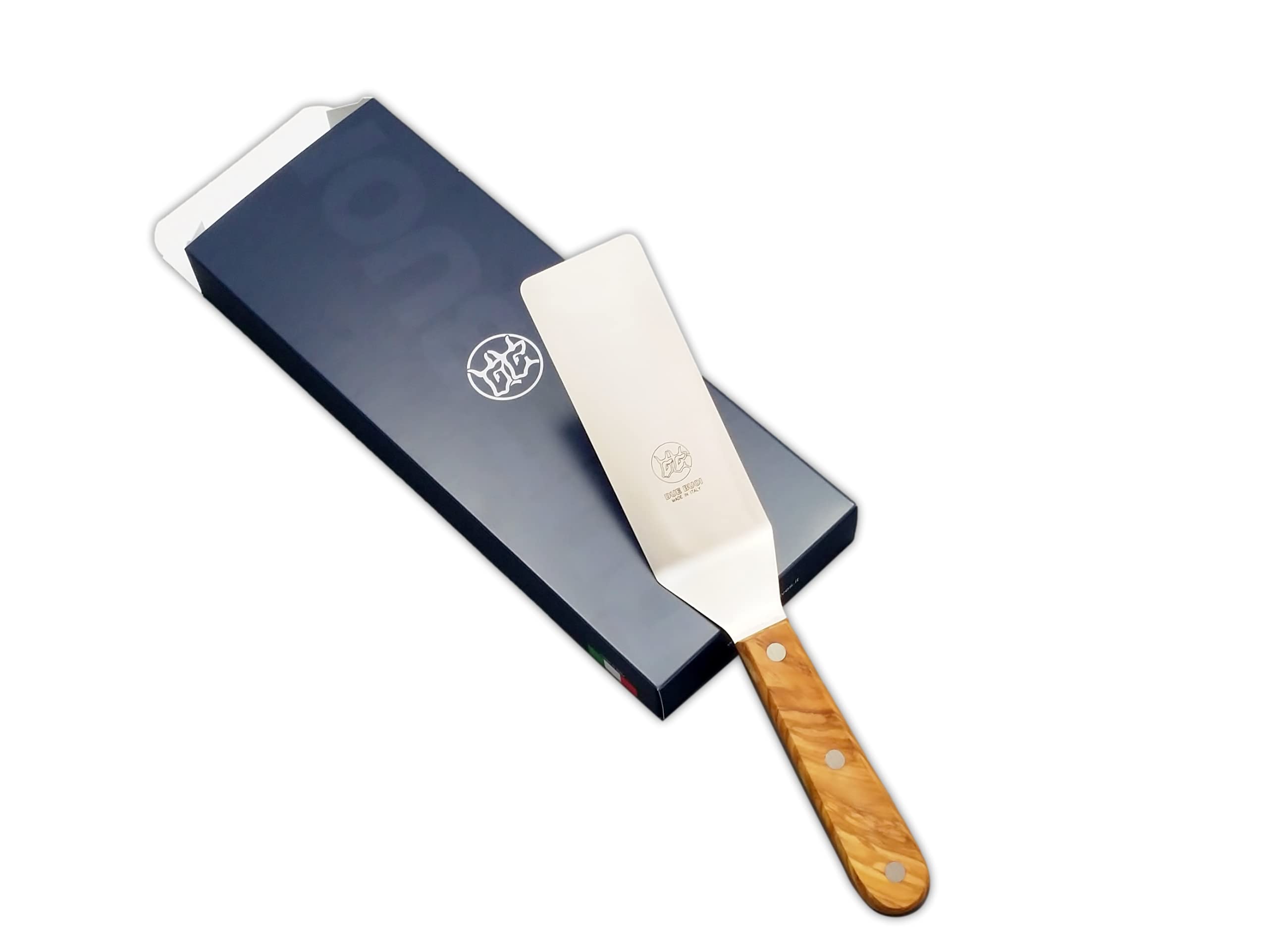 Narrow Spatula with Olive Wood Handle & Stainless Steel Rivets - 2