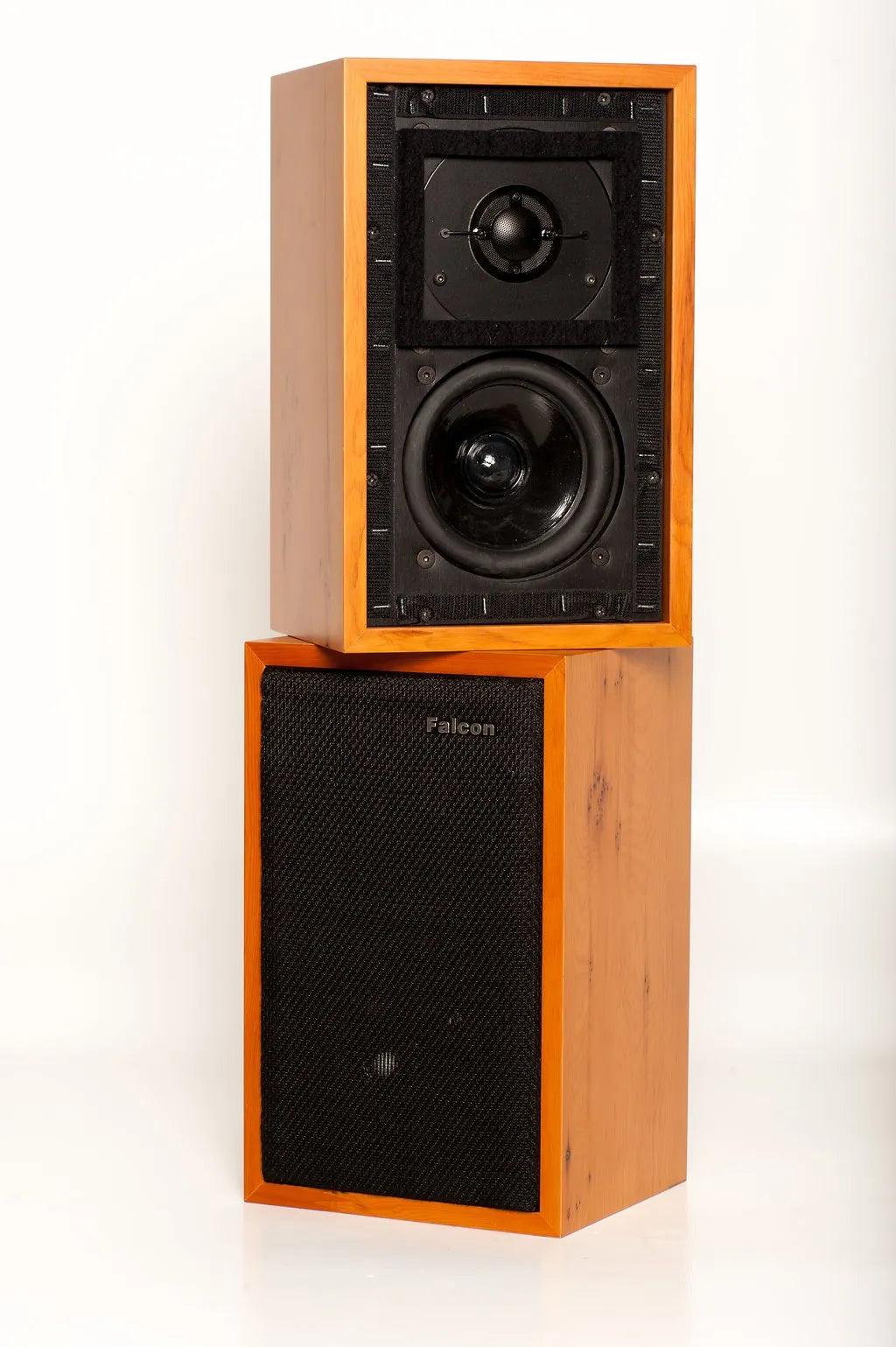 Falcon Acoustics Gold Badge LS3/5A Bookshelf Speakers - High-Fidelity Studio Monitor for Audiophiles, Home Theater & Music Listening