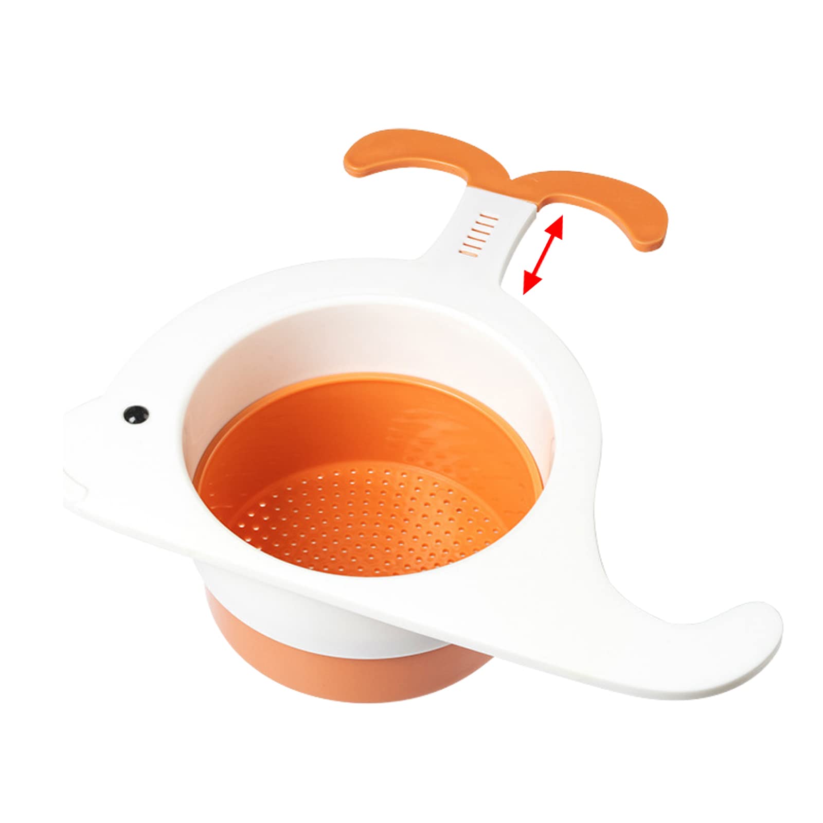 Fotrsta Whale Shape Sink Strainer - Kitchen Drain Basket Filter with Storage Rack | No Punching Required | Multi-Functional Sink Organizer for Washing Dishes, Fruits & Vegetables | Perfect for Kitchen, Bathroom & RV Sinks