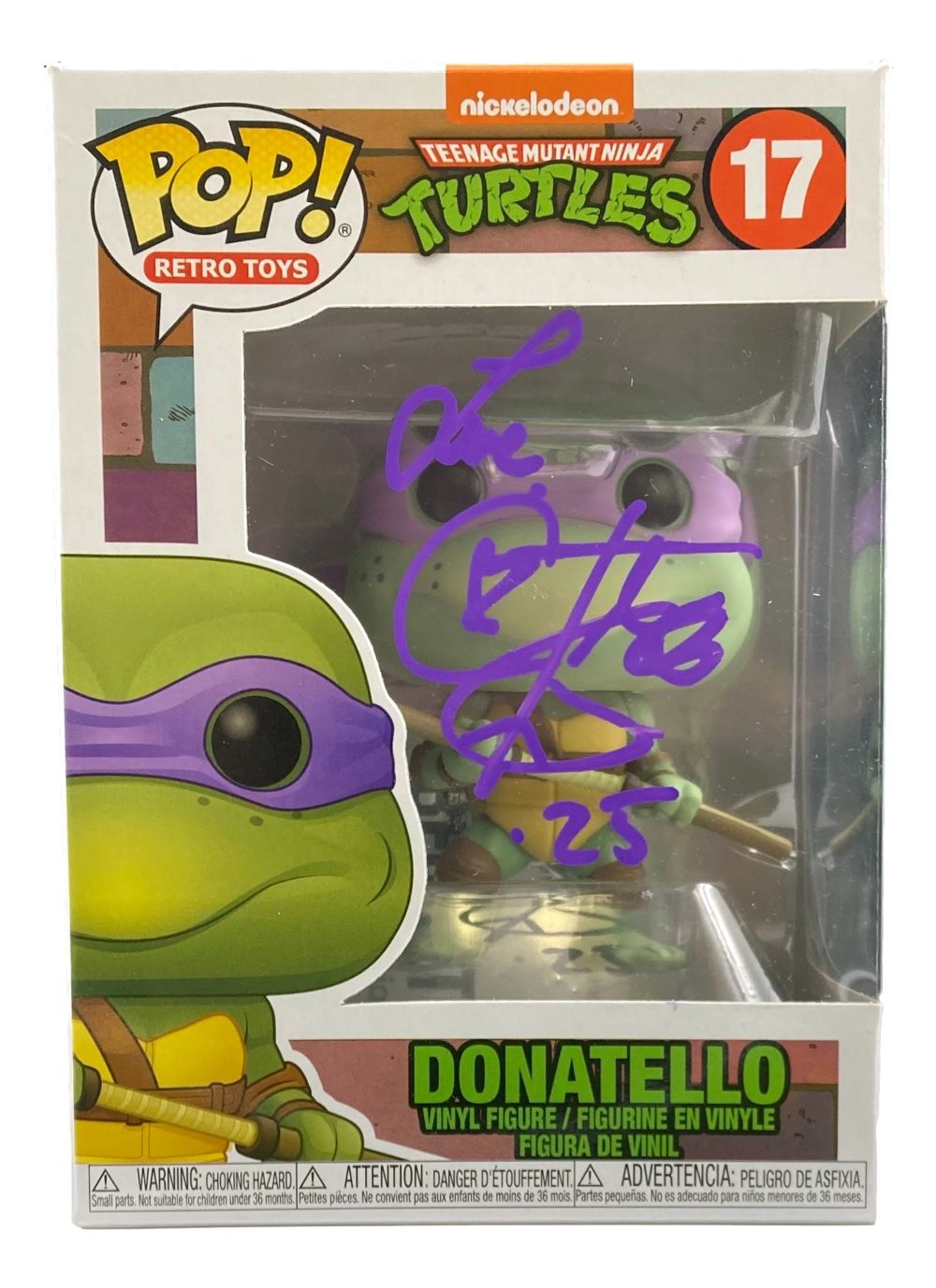 Corey Feldman Autographed Teenage Mutant Ninja Turtles Funko Pop Vinyl Figure #17 - Limited Edition Collectible for TMNT Fans, Movie Memorabilia & Pop Culture Enthusiasts - Perfect for Display, Gifts, and Comic Conventions
