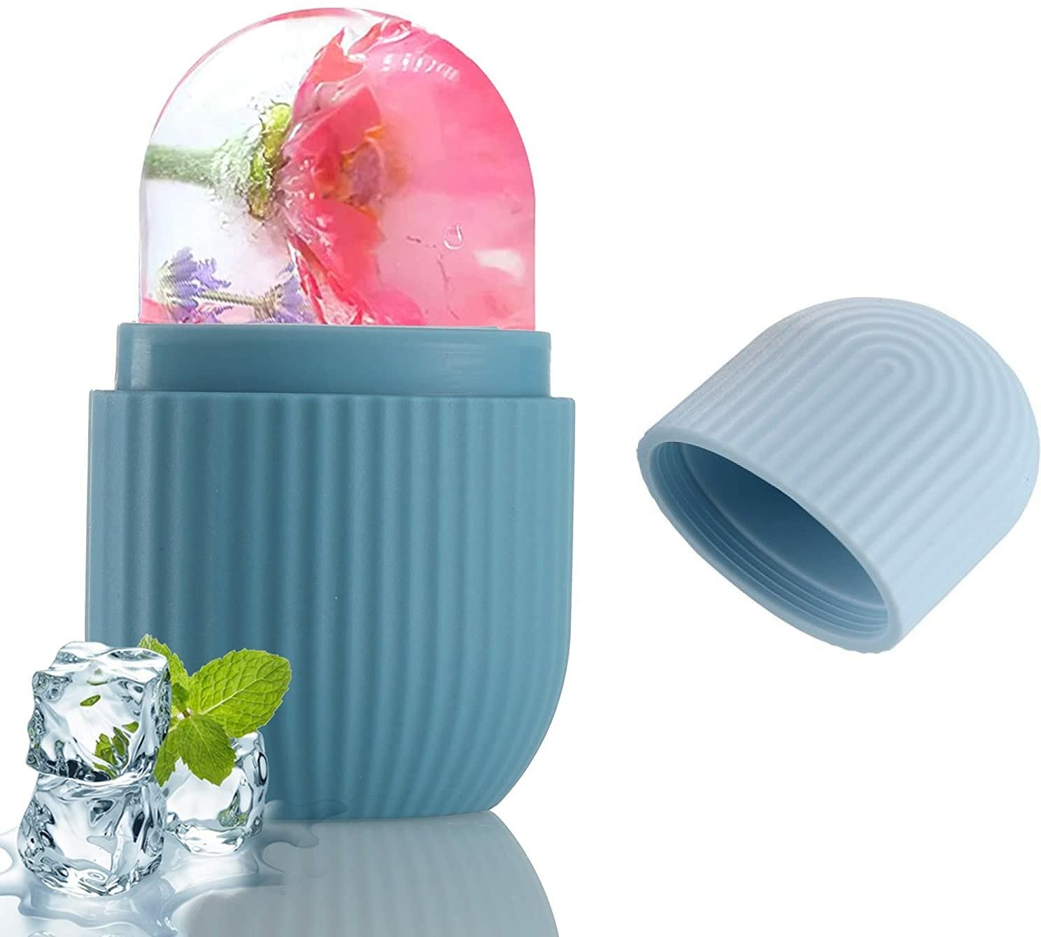 Reusable Silicone Ice Eye & Neck Mask - Reduce Puffiness, Dark Circles & Migraine Pain | Natural Skincare & Massage Therapy | Perfect for Relaxation, Travel & Post-Workout Recovery