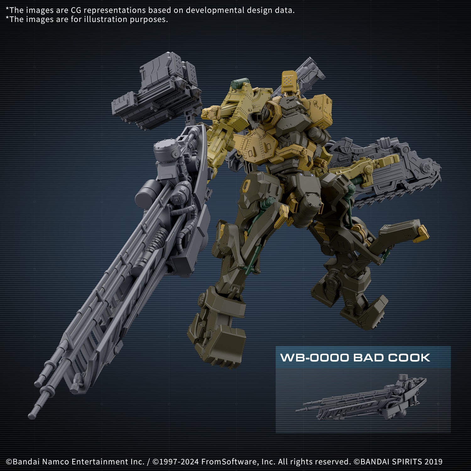 Bandai 30MM 1/100 RaD CC-3000 Wrecker Milk Tooth Model Kit - Armored Core VI: Fires of Rubicon Mecha Action Figure for Collectors & Wargaming Scenes