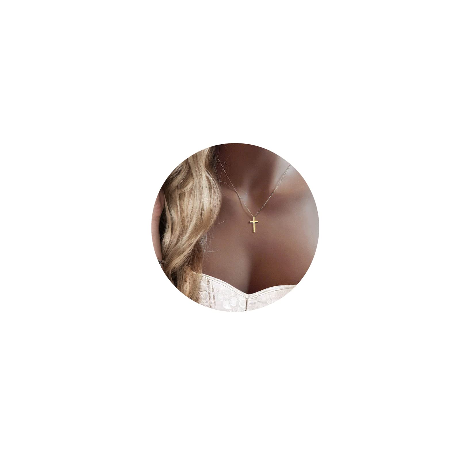 Elegant Small Cross Pendant Necklace for Women - Minimalist Sterling Silver Religious Jewelry - Perfect Mother's Day, Birthday & Christmas Gifts - Ideal for Church, Weddings & Everyday Wear