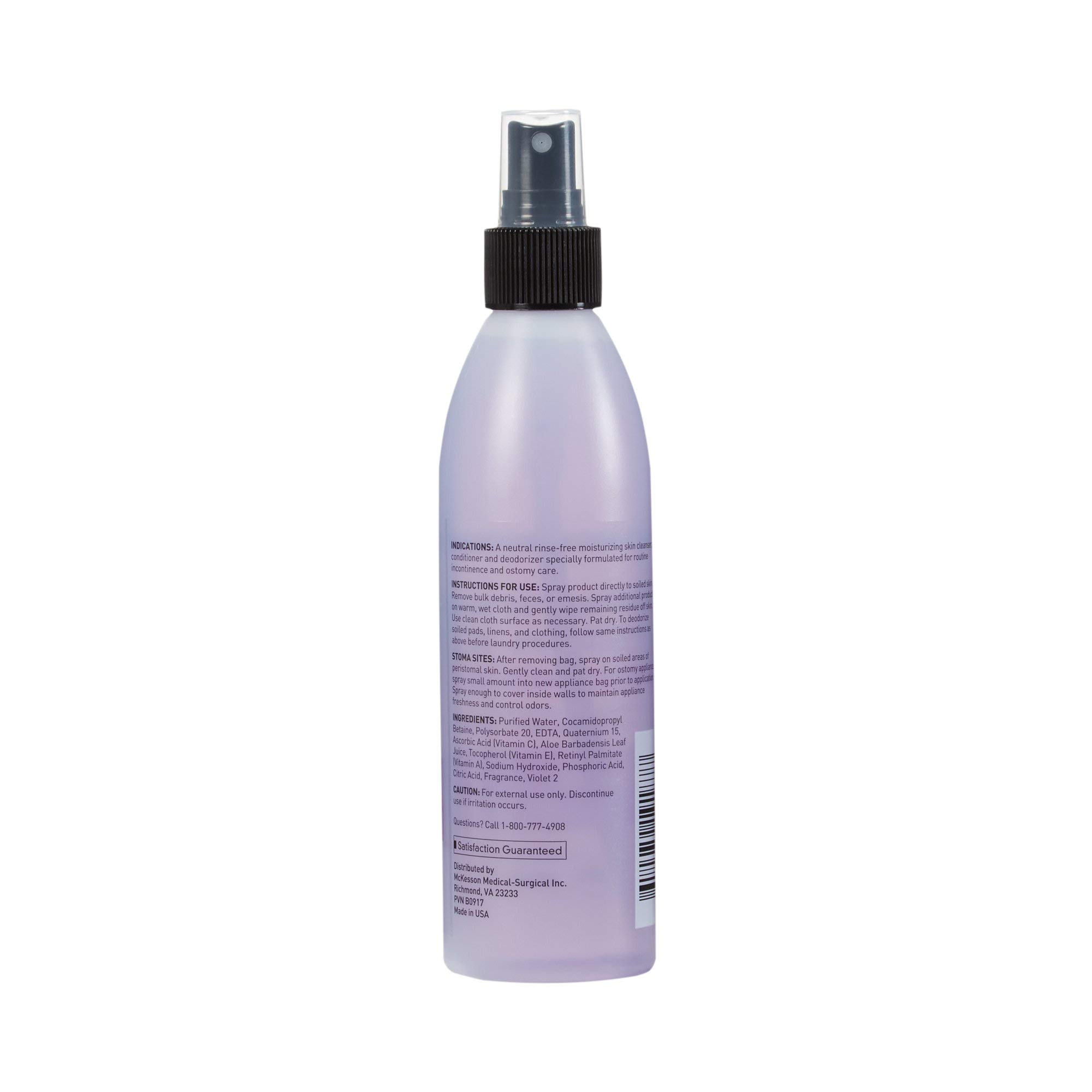 McKesson Rinse-Free Perineal Skin Cleanser, 8 oz (48 Count) - Fresh Scent for Gentle Hygiene Care | Ideal for Bedridden Patients, Postpartum Care & Elderly Skin Cleansing