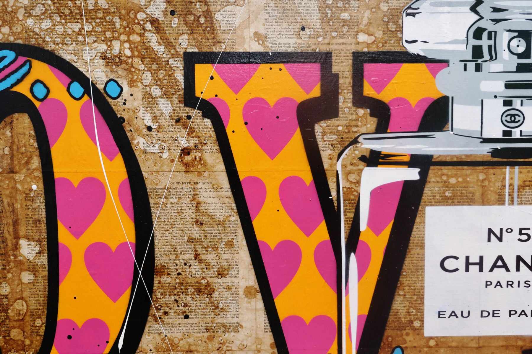 160cm x 160cm Modern Urban Pop Art Book Club Painting - Large Contemporary Wall Art for Living Room, Bedroom & Office Decor
