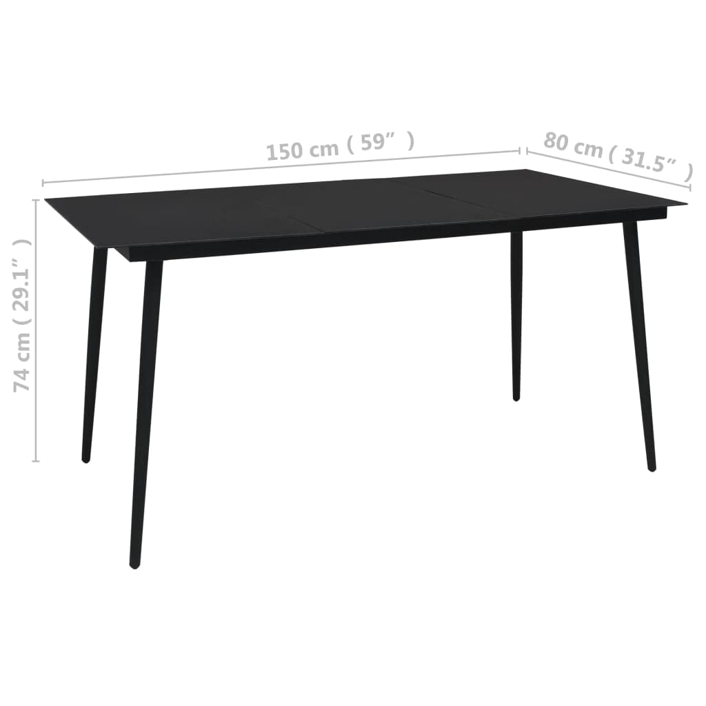 Square Outdoor Dining Table 59.1