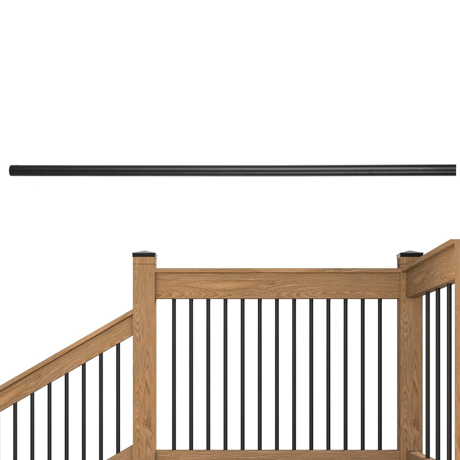 30 Pack Black Metal Stair Balusters - 3/4