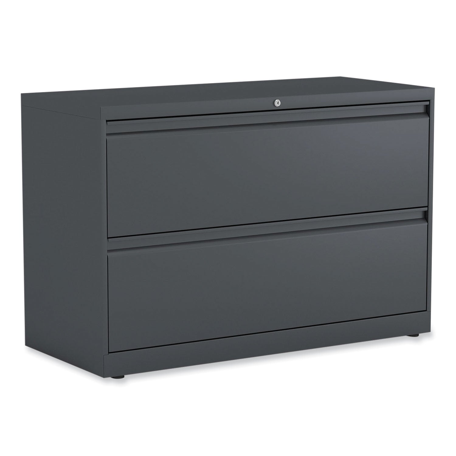 Alera® 2-Drawer Lateral File Cabinet for Legal & Letter Size Documents - Charcoal Finish - 42