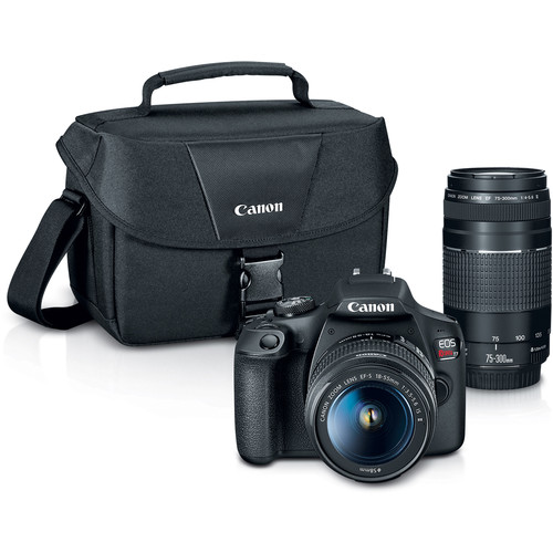 Canon EOS Rebel T7 DSLR Camera Bundle with 18-55mm & 75-300mm Lenses - Perfect for Photography Beginners, Travel & Portrait Shooting