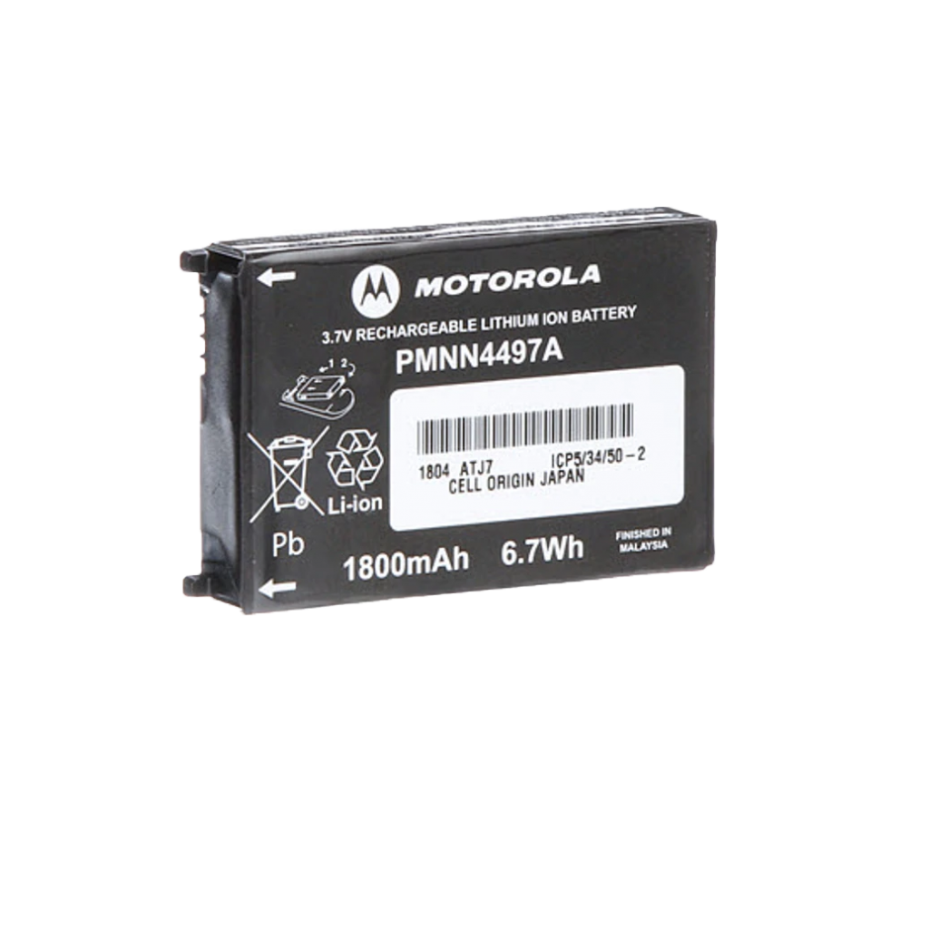 Original Motorola PMNN4497 Replacement Battery - High Capacity 2000mAh Li-ion for Motorola Two-Way Radios - Perfect for Business, Security, and Outdoor Communication