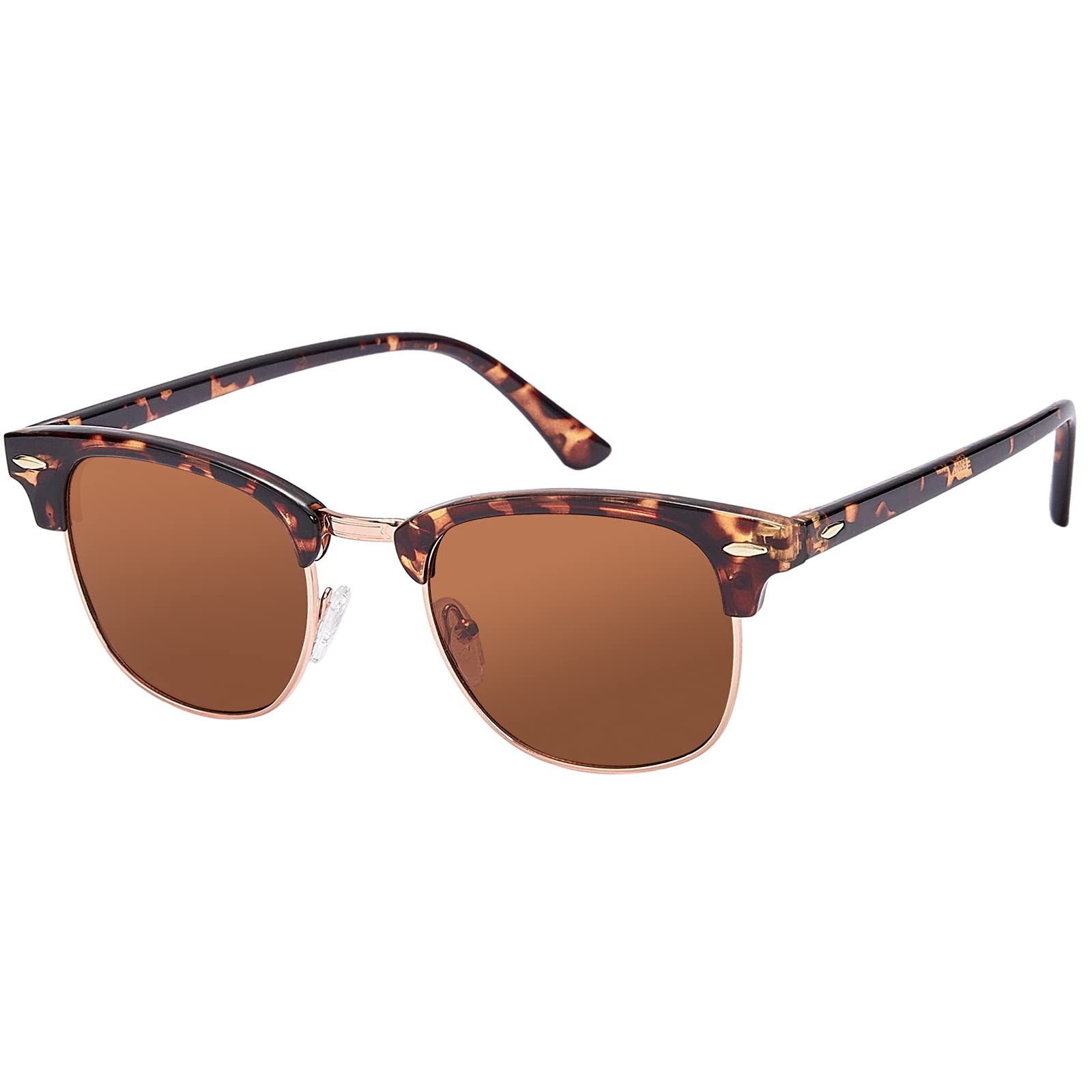 Classic Round Polarized Sunglasses for Women & Men - UV400 Protection, Anti-Glare, Fashionable Sun Glasses for Driving, Outdoor Sports & Beach Activities