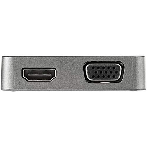 StarTech.com USB-C Multiport Adapter - 4K HDMI & VGA Video, 10Gbps USB-A/USB-C, Gigabit Ethernet - Thunderbolt 3 Compatible Mini Dock for MacBook Pro/Air, Dell XPS, HP, Lenovo - Perfect for Business Travel, Home Office & Remote Work (DKT31CHVL)