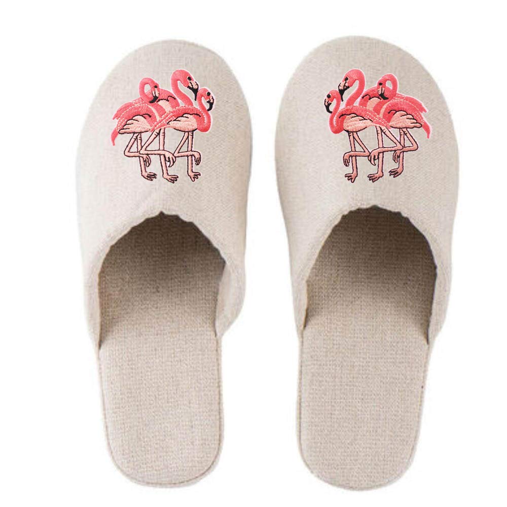 Flamingo Embroidered Iron-On Patches (1 Pair) - Cute DIY Sewing Patches for Clothing, Bags, Hats & Accessories