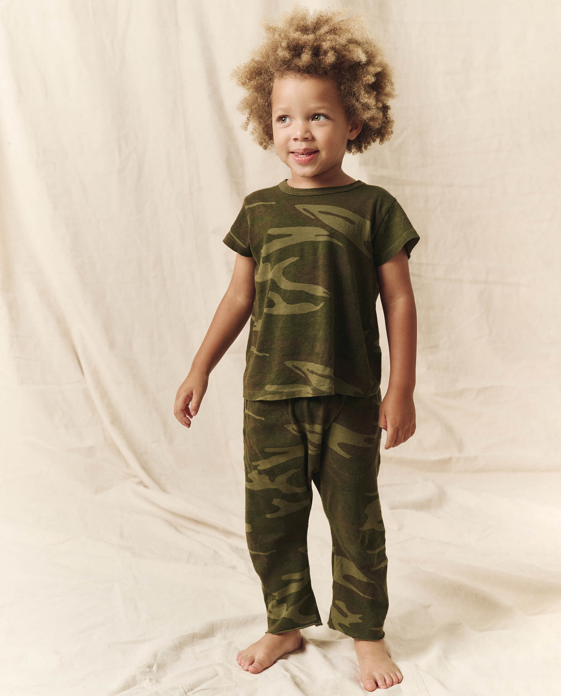 The Little Jersey Crop - Solid Deep Woods Camo Top for Women | Outdoor Adventure & Casual Wear