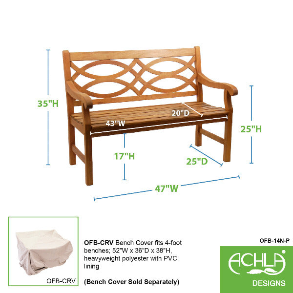Achla Designs Hennell Bench - 14