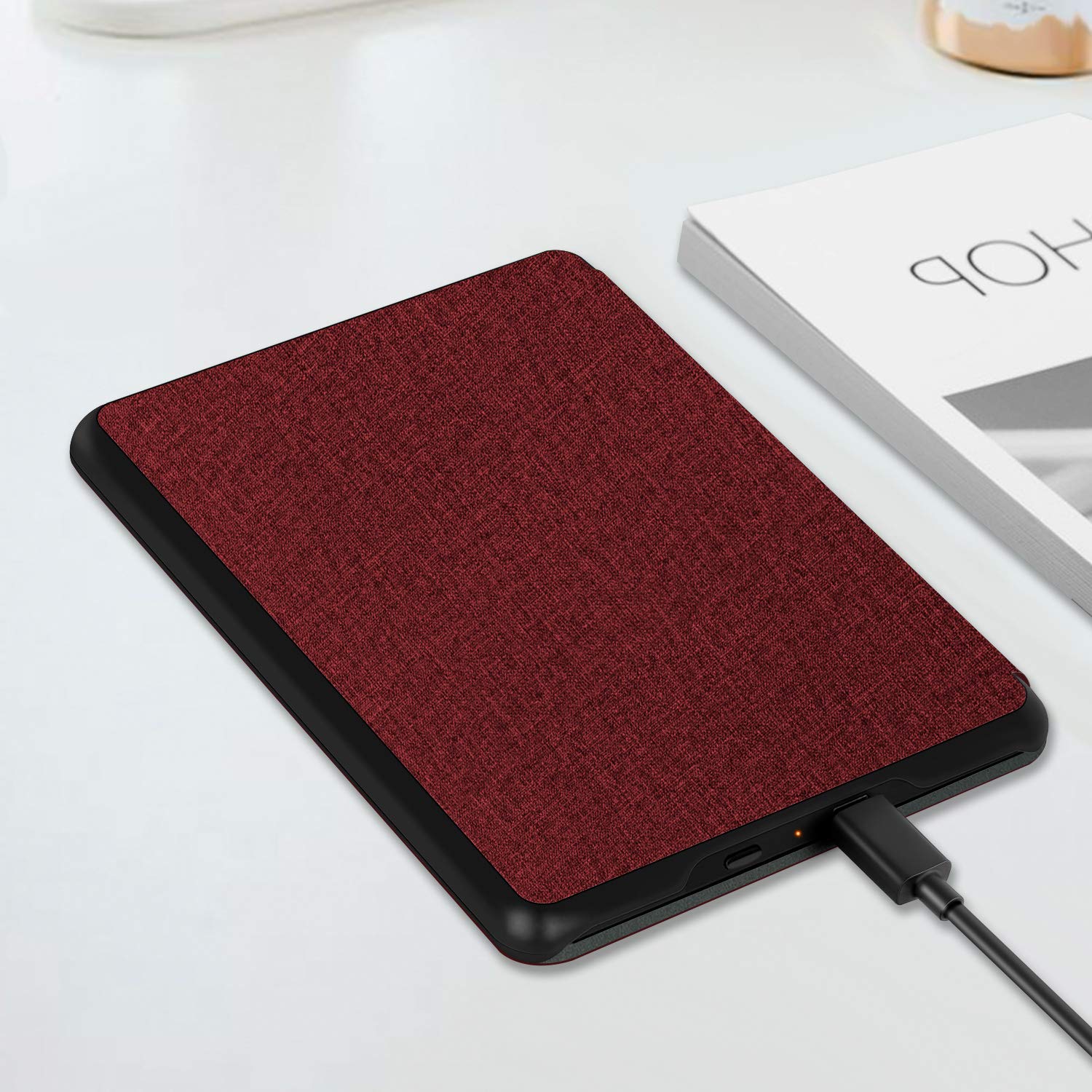 Ayotu Protective Case for Kindle 10th Generation 2019 - Shockproof Cover with Auto Wake/Sleep Feature, Compatible with Amazon Kindle 10th Gen 2019 (Not for Kindle Paperwhite/Oasis/2022 Models) - Perfect for Reading, Traveling and Daily Use - Red