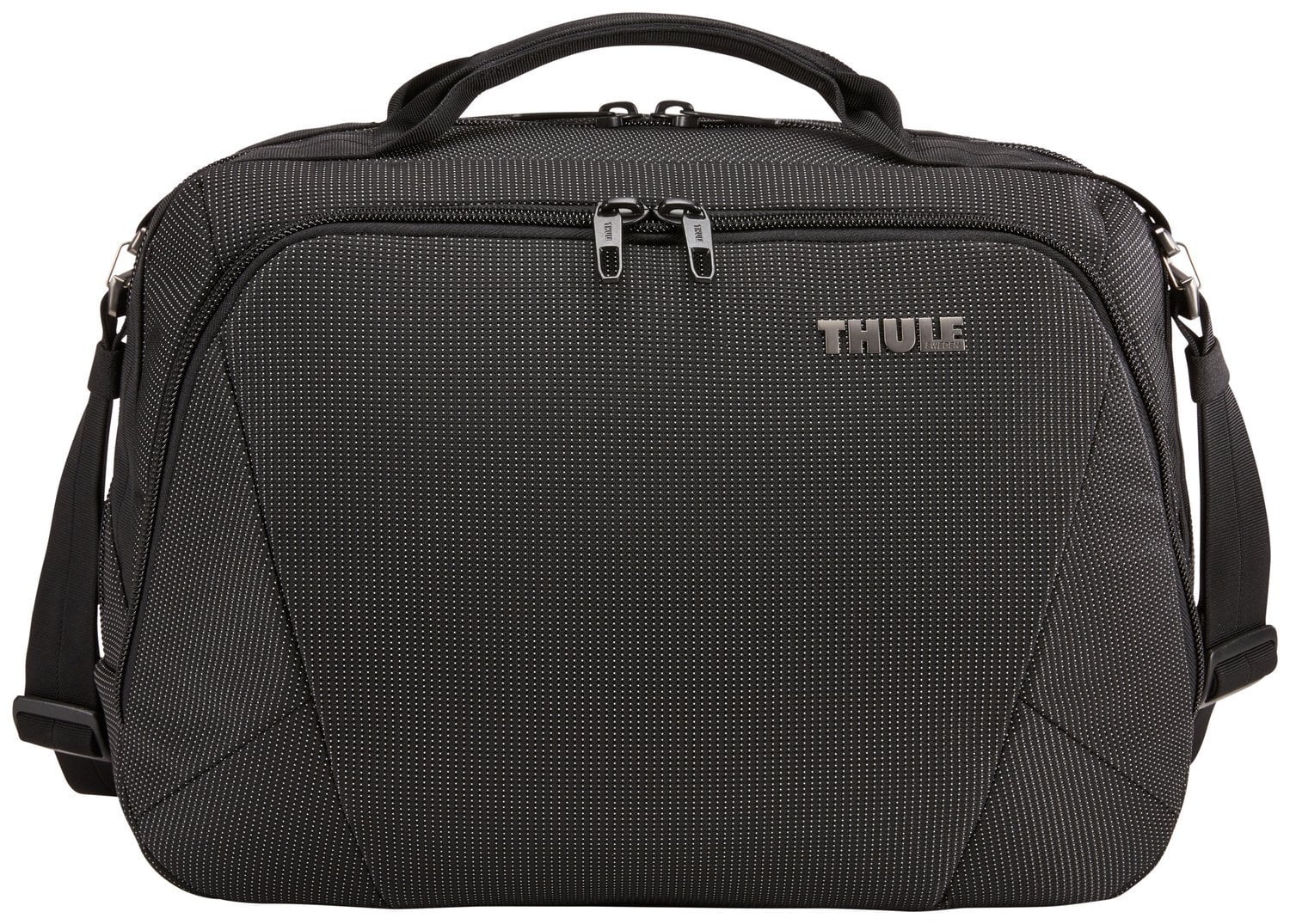 Thule Crossover 2 Rolling Luggage - Durable Black Carry-On Boarding Bag for Air Travel | Perfect for Business Trips & Weekend Getaways