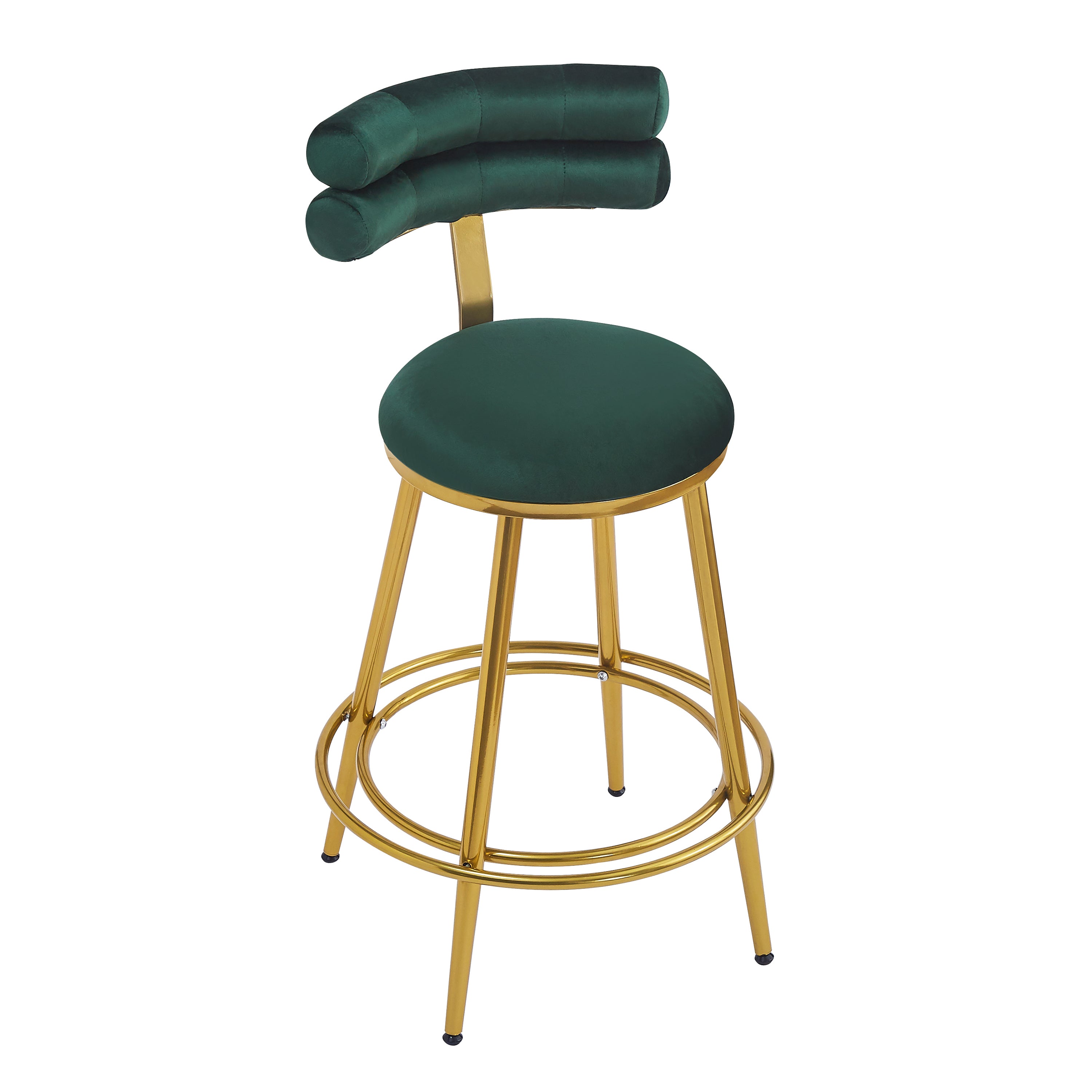Modern Velvet Counter Stools Set of 2 - 27.65