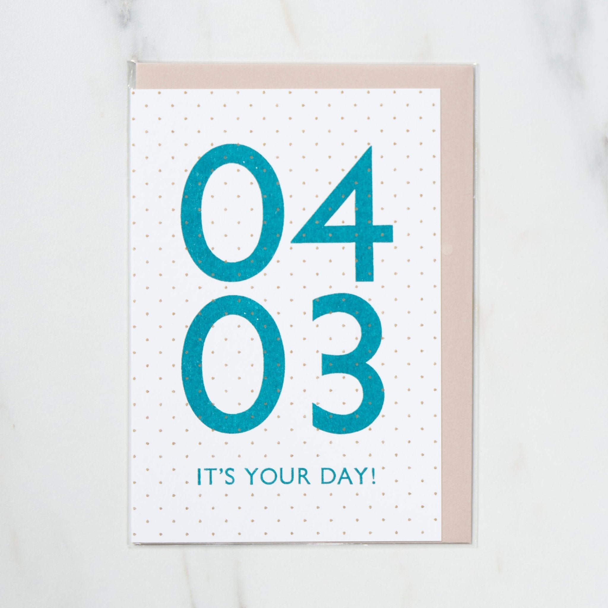 365 Find Your Day Card - April Edition | Premium Letterpress Greeting Card for Birthdays, Anniversaries & Special Occasions
