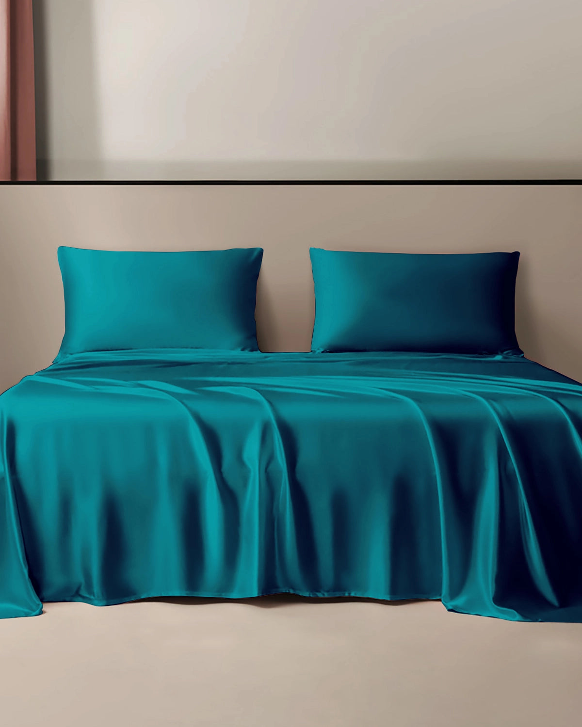 Premium 22 Momme 3-Piece Silk Flat Sheet Set - Queen Size, 100% Mulberry Silk Bedding for Luxurious Sleep - Perfect for Master Bedrooms, Guest Rooms & Hotels