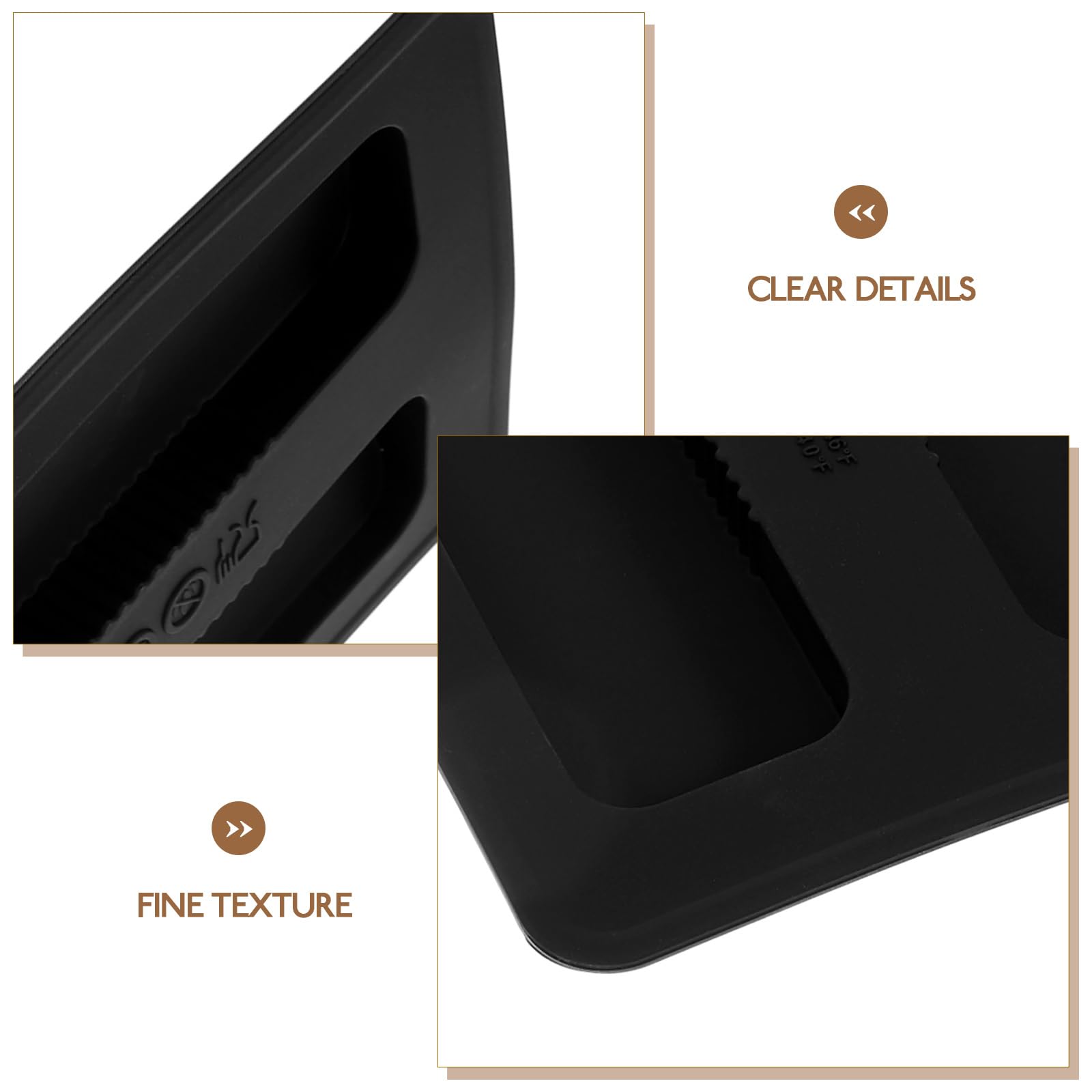 Cabilock 2 Slice Bread Toaster Cover - Silicone Dust Protection for Toaster & Bread Maker - Heat Resistant Appliance Cover - Perfect for Kitchen Countertop & Breakfast Station (Black)
