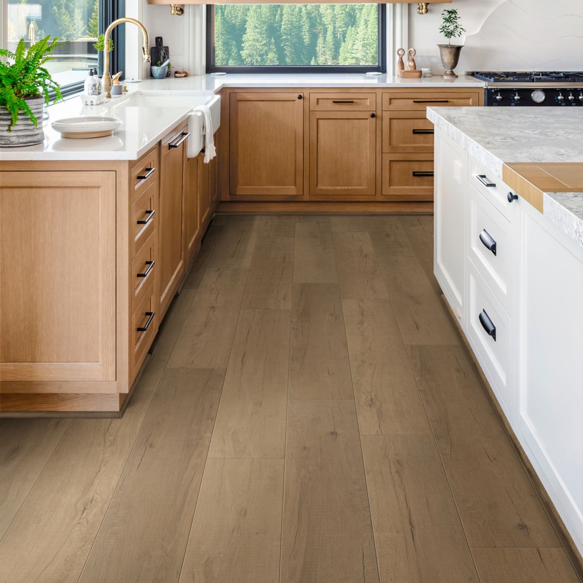 Coretec Plus Enhanced Bay Oak 7x48 Luxury Vinyl Plank Flooring - Waterproof & Durable for Living Room, Bedroom & Kitchen