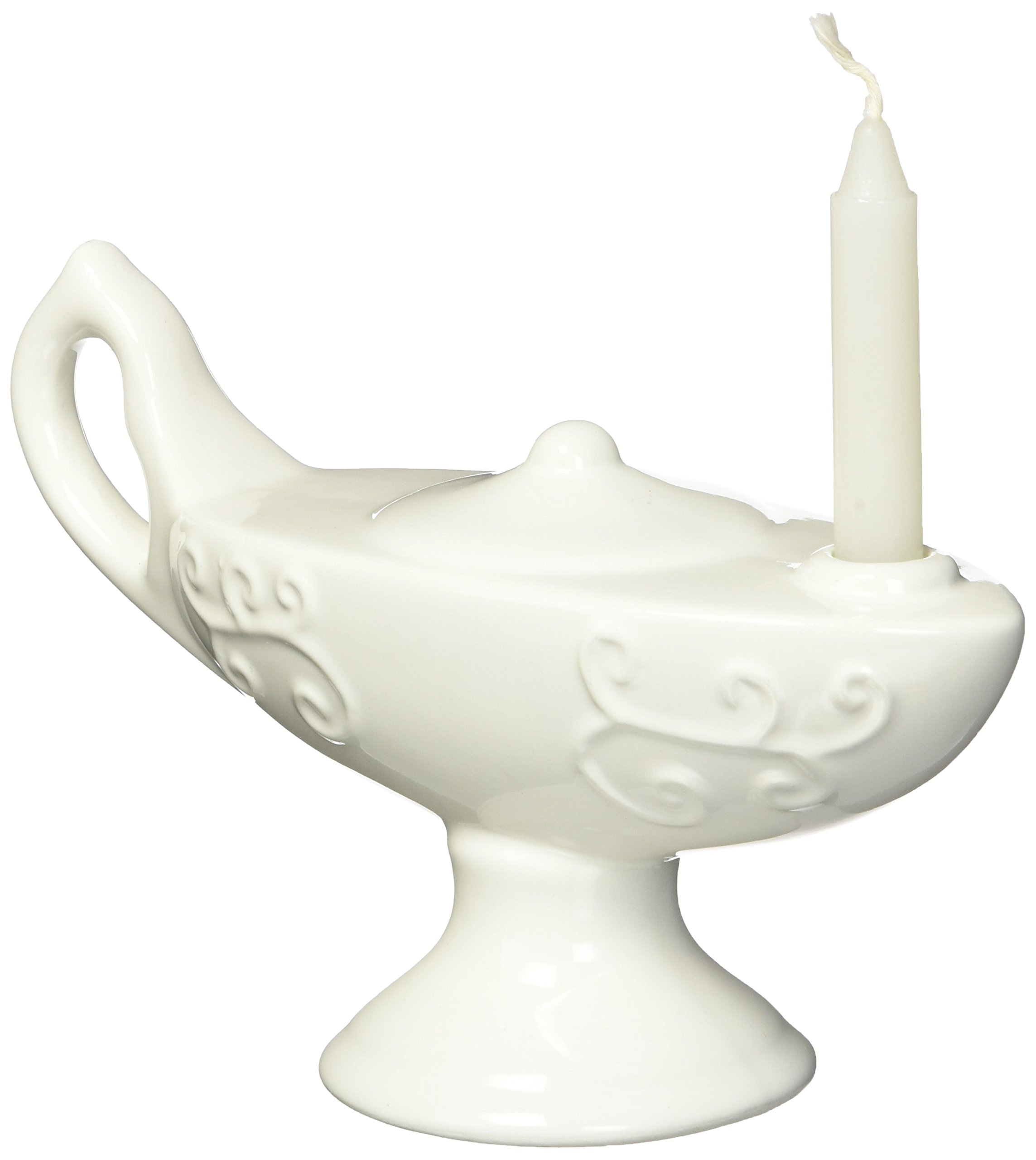 Prestige Medical Large Ceramic Florence Nightingale Graduation Lamp with Wax Candle - Off-White | Nursing School Gift, Medical Graduation Decor, Nightingale Tribute Ceremony